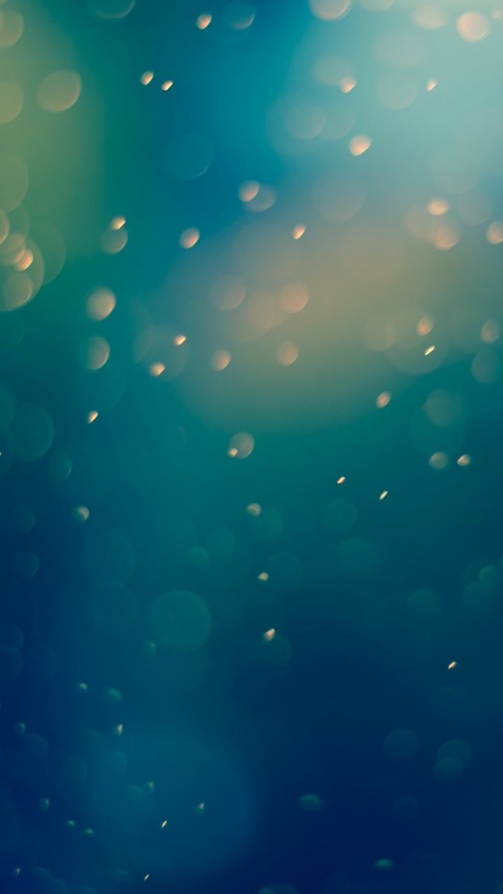 Обои боке, синий, Аква, бирюза, вода в разрешении 720x1280