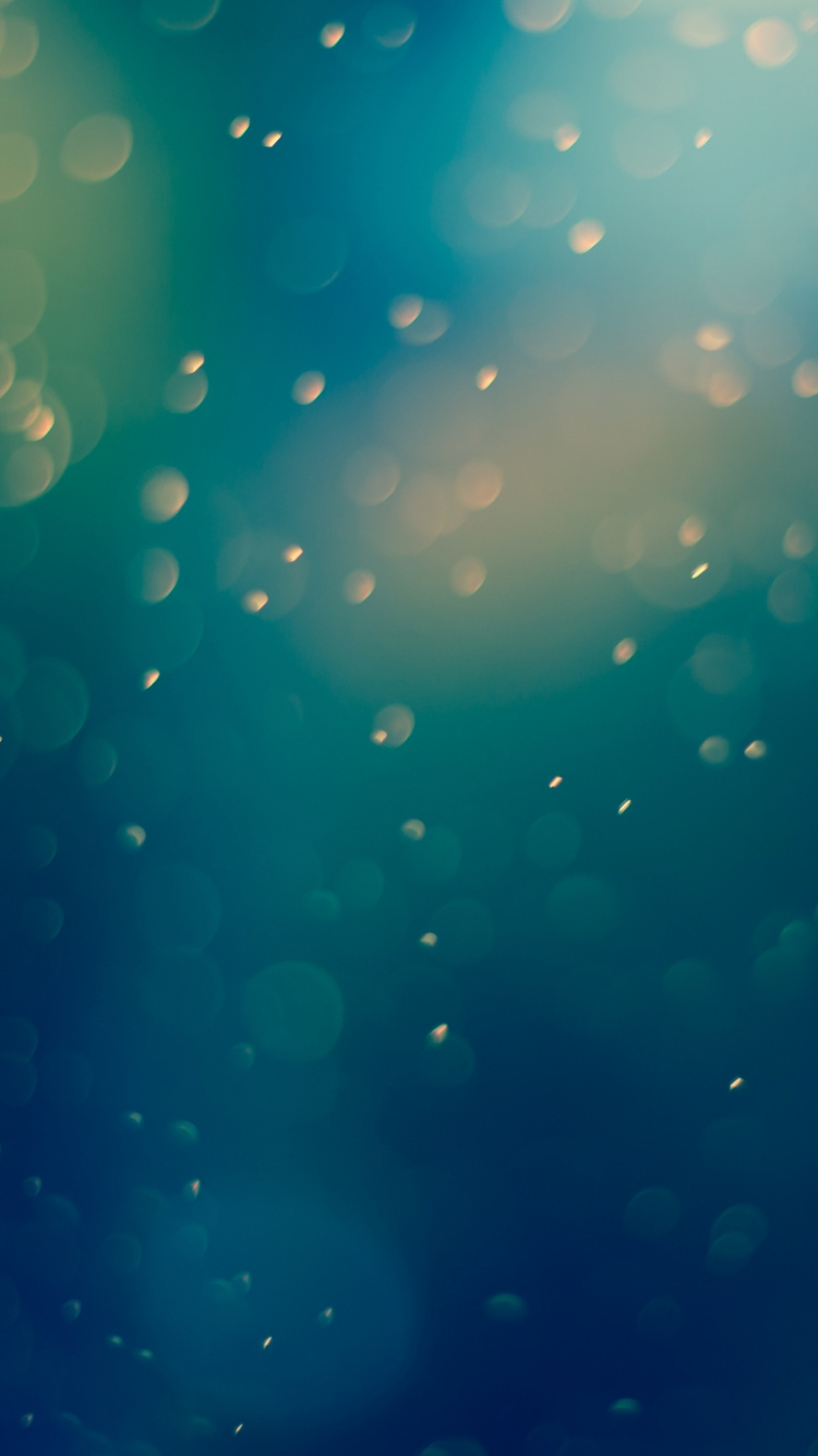 Обои боке, синий, Аква, бирюза, вода в разрешении 750x1334