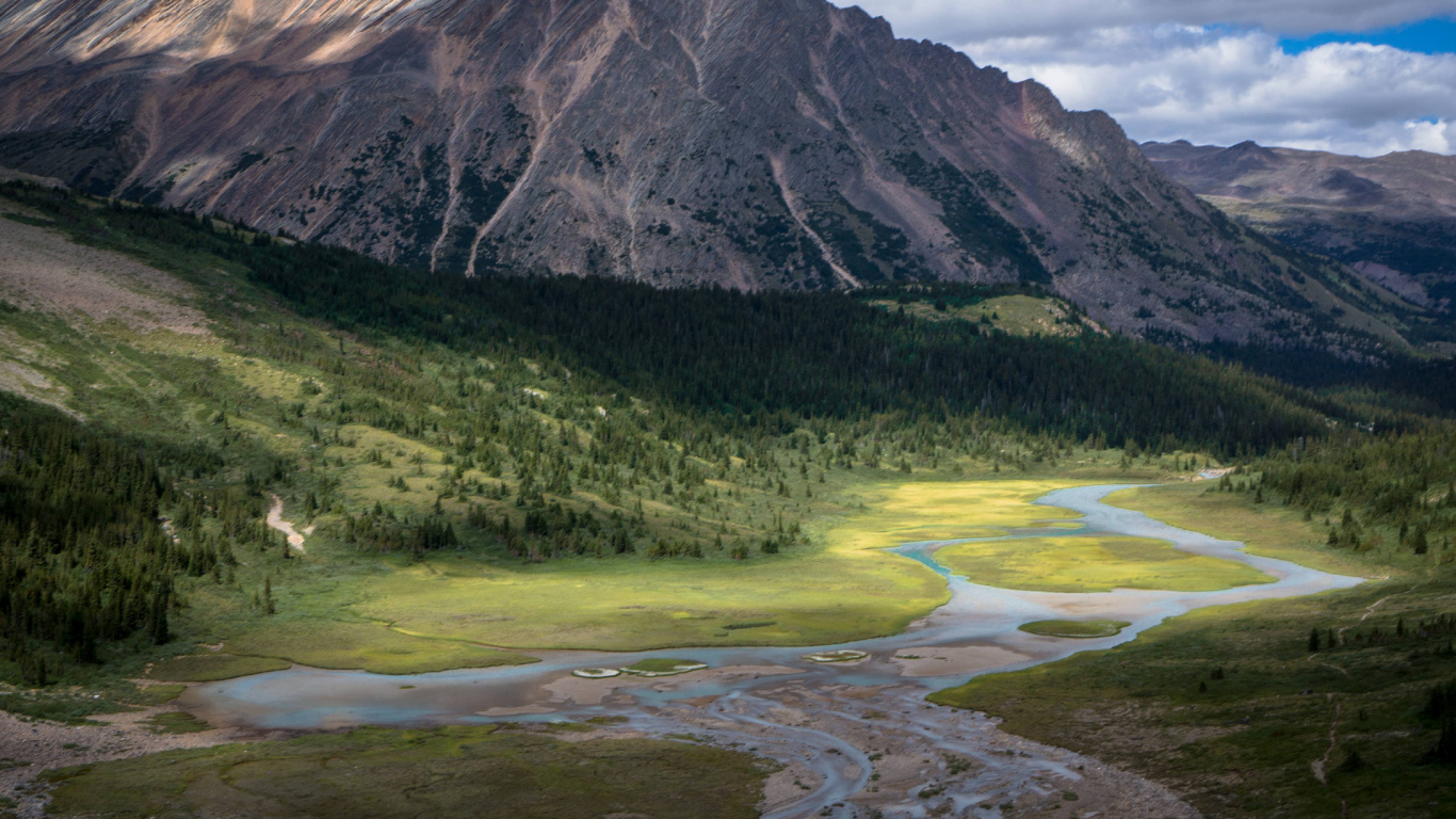 Обои национальный парк, гора, горный рельеф, нагорье, дикая местность в разрешении 1366x768