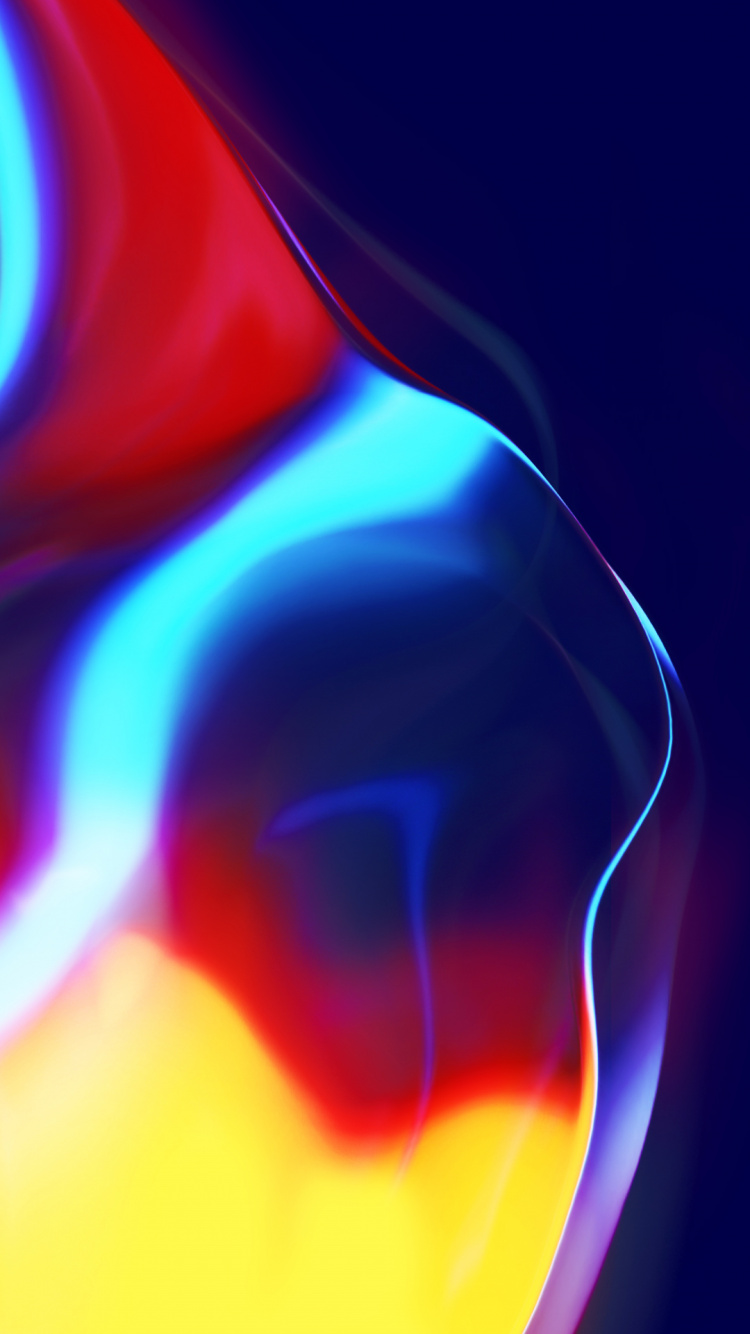 Обои неон, волна, волны, свет, сострадание в неожиданных местах в разрешении 750x1334