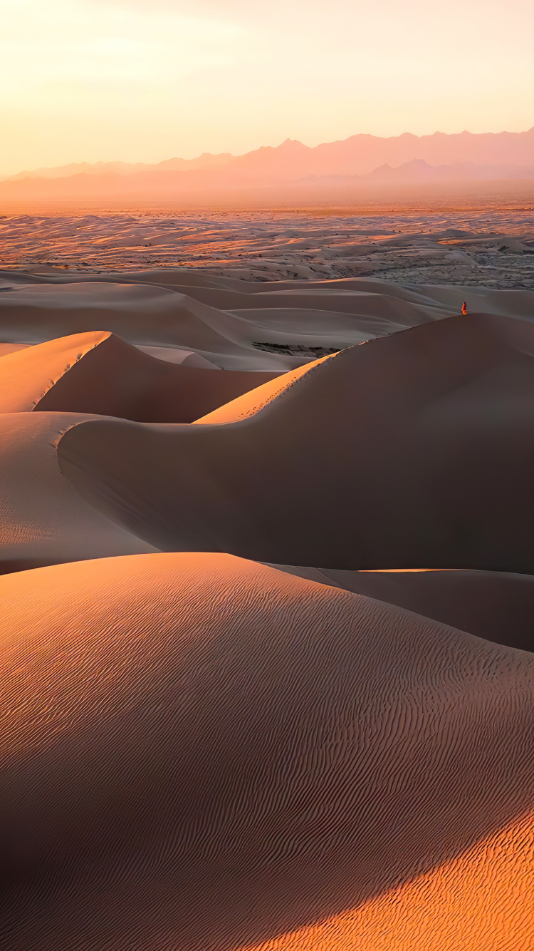 Обои поющий песок, атмосфера, дневное время, окружающая среда, Апельсин в разрешении 750x1334