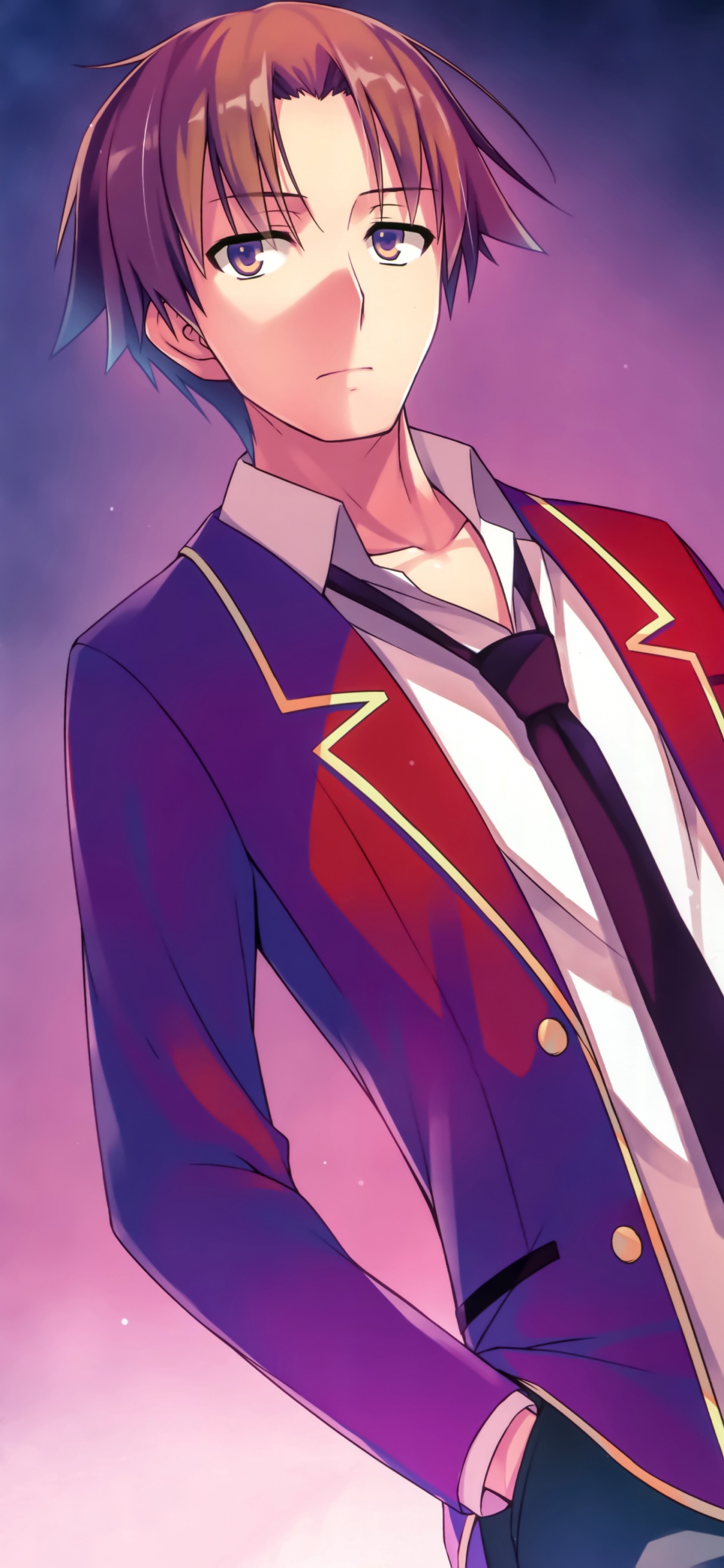 Обои класс элиты, киётака аянокодзи, мультик, школа, мультфильм в разрешении 1125x2436