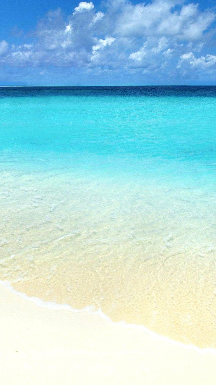 Обои пляж, море, водоем, синий, океан в разрешении 750x1334