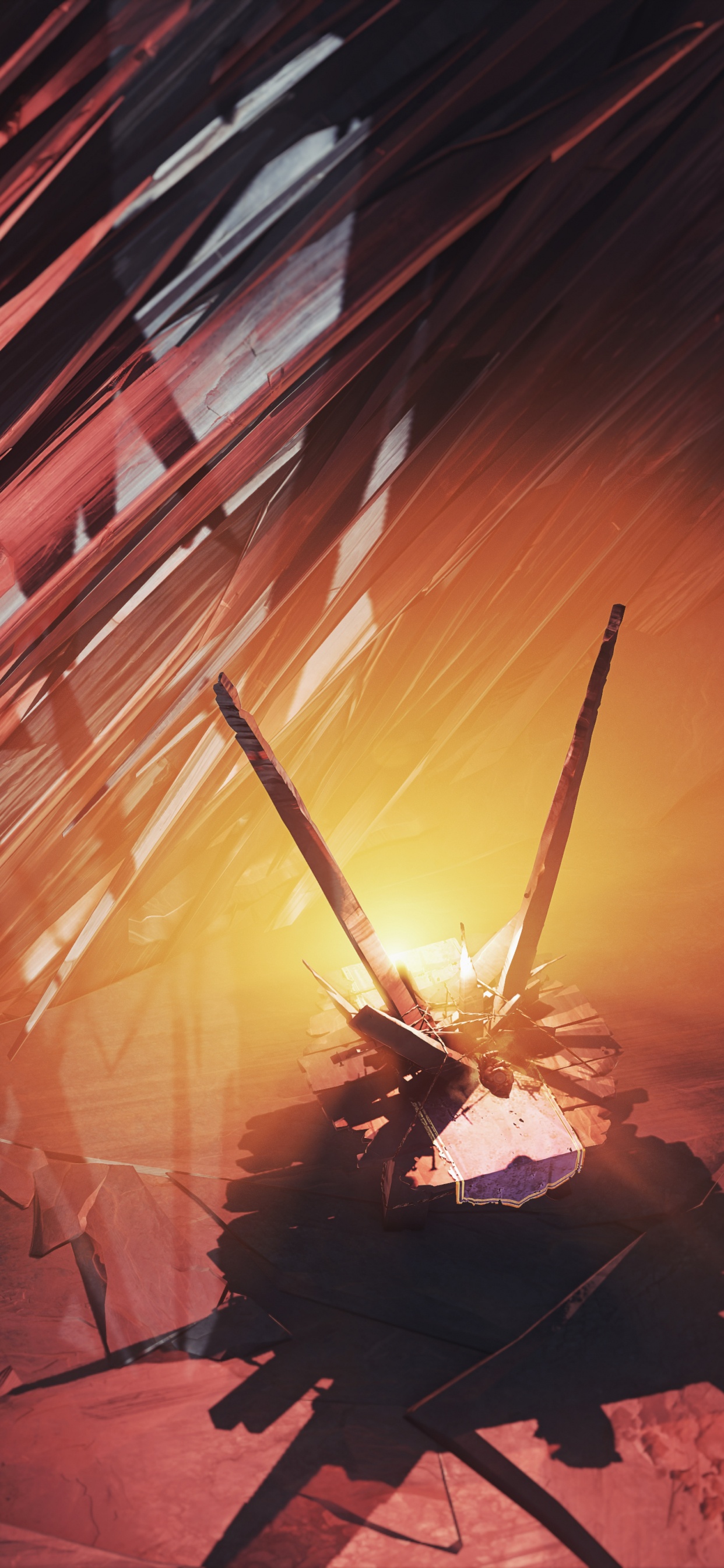 Обои вымышленный персонаж, огонь, playstation 4, космос, игра в разрешении 1242x2688