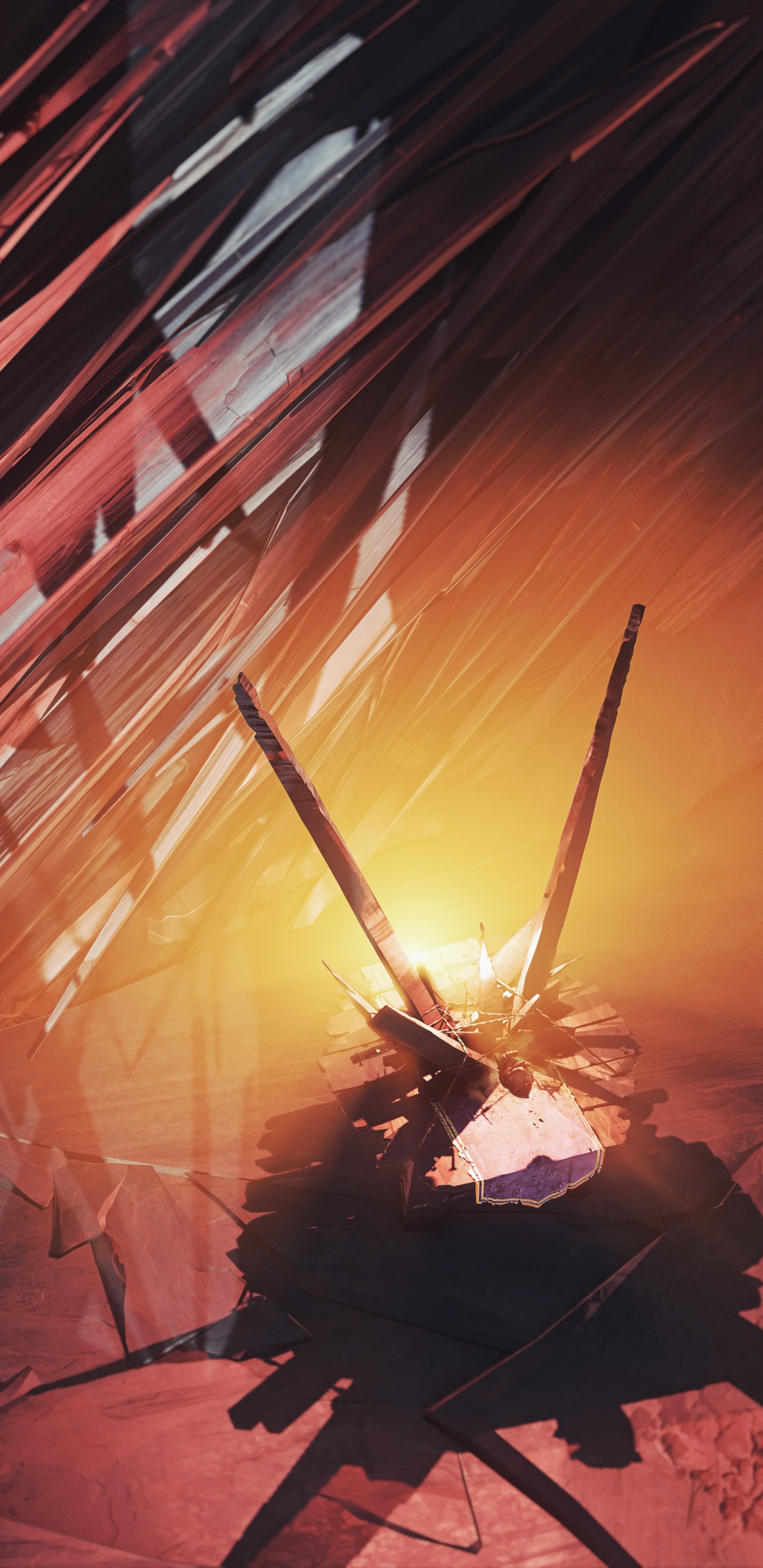 Обои вымышленный персонаж, огонь, playstation 4, космос, игра в разрешении 1440x2960