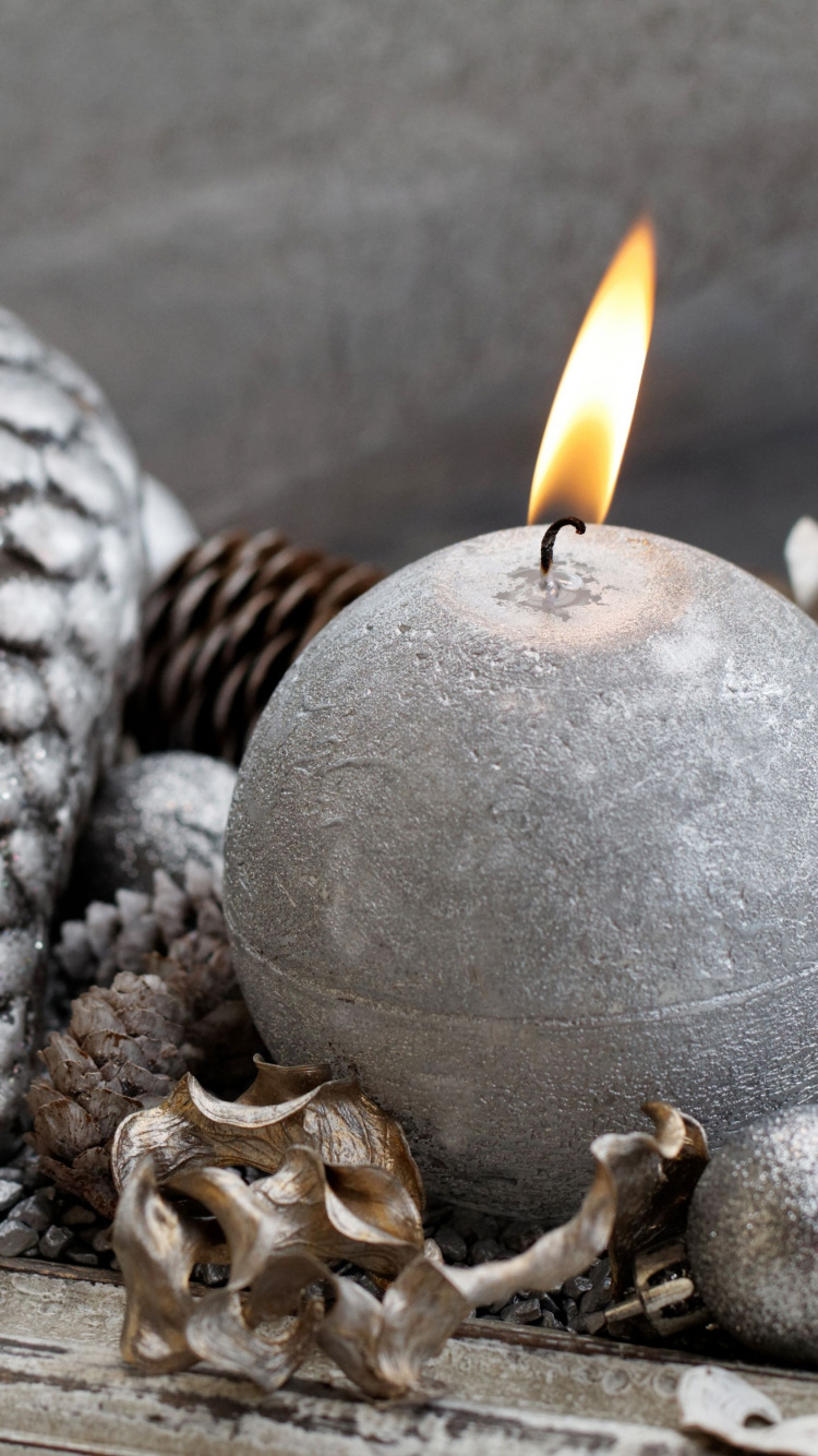 Обои свеча, Рождественские украшения, Бриколаж, ребенок, взрослый в разрешении 750x1334