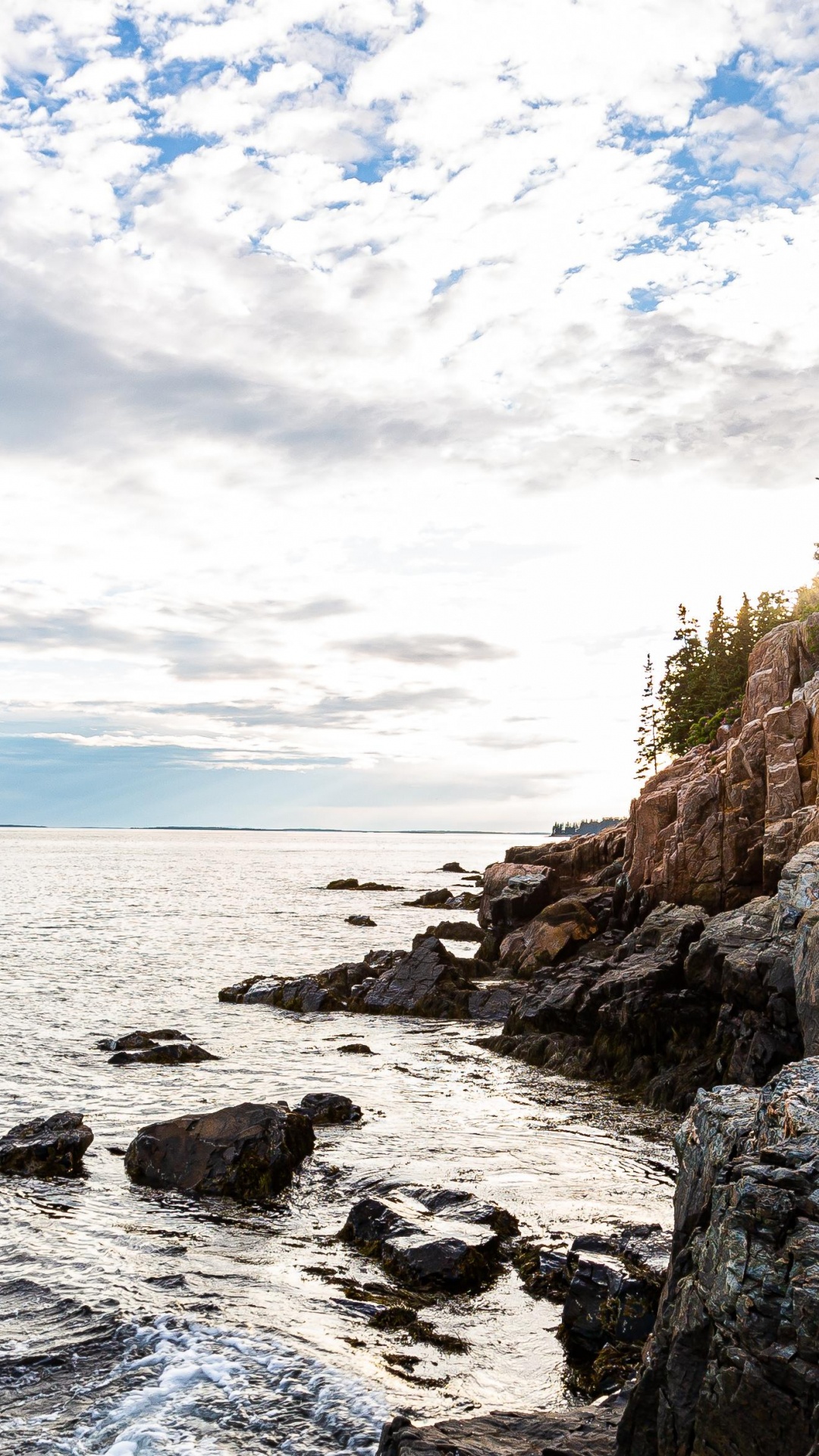 Обои море, облако, вода, окно, лазурный в разрешении 1080x1920