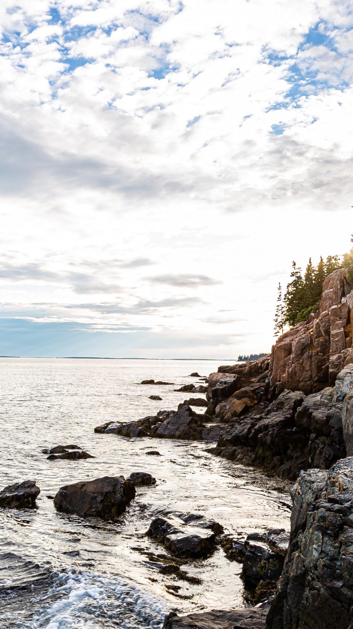 Обои море, облако, вода, окно, лазурный в разрешении 720x1280