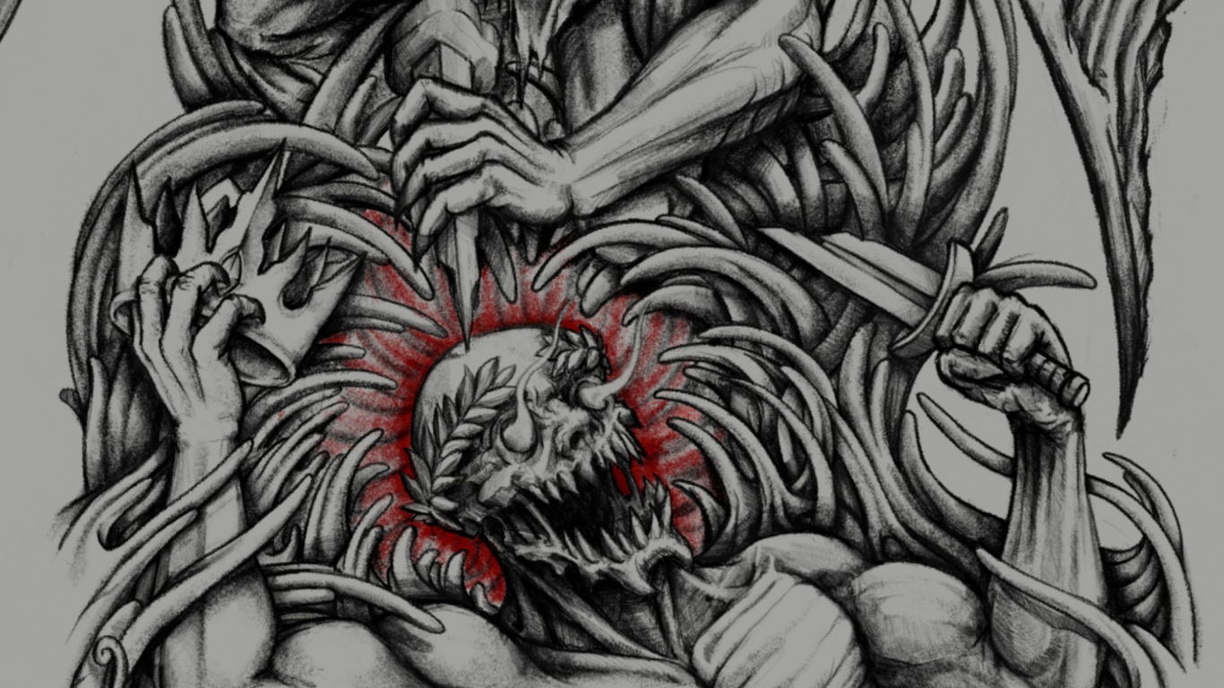 Обои мифическое существо, визуальное искусство, тигр, дизайн, жест в разрешении 1366x768