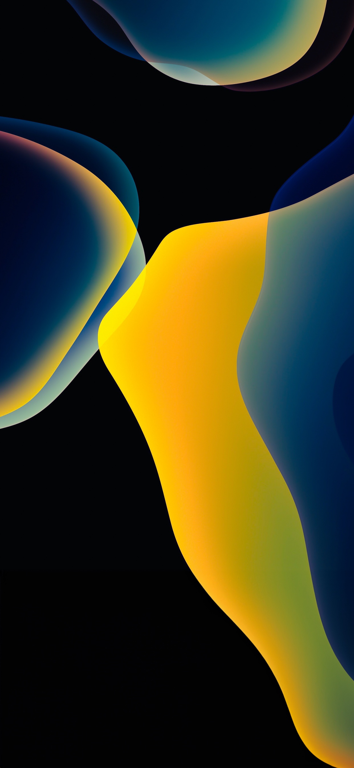 Обои атмосфера, лазурный, Оранжевый цвет, арт, линия в разрешении 1242x2688