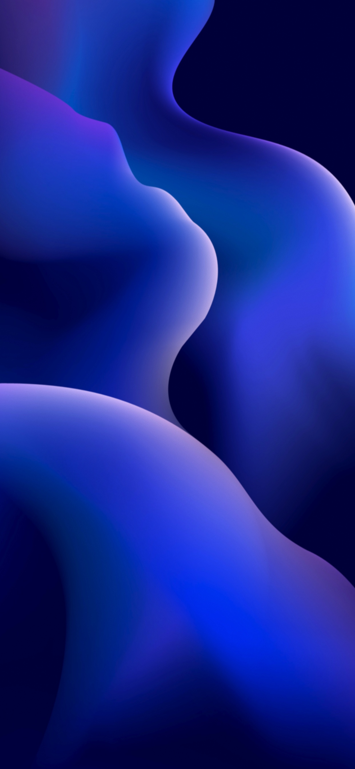 Обои синий кобальт, синий, лазурный, материальное свойство, газ в разрешении 1242x2688