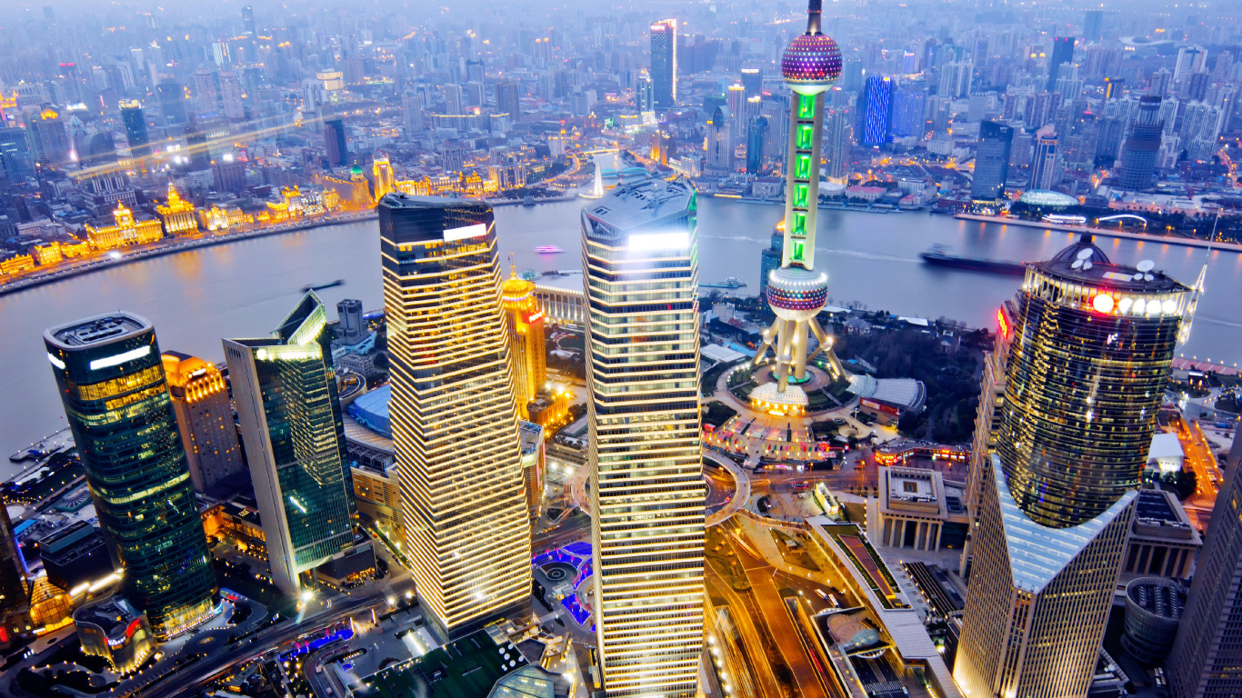 Обои путешествие, городской пейзаж, город, метрополия, городской район в разрешении 1366x768