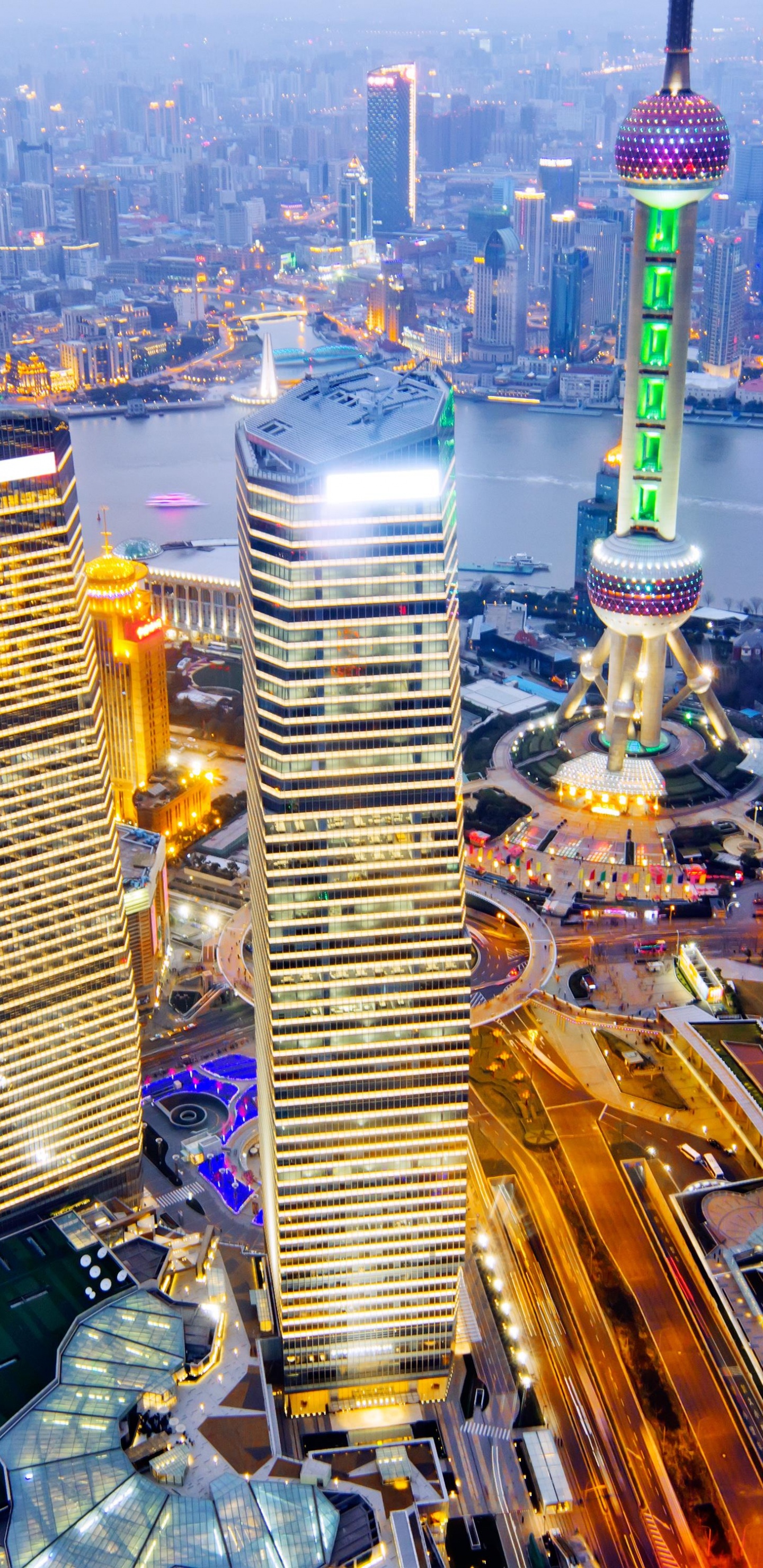 Обои путешествие, городской пейзаж, город, метрополия, городской район в разрешении 1440x2960