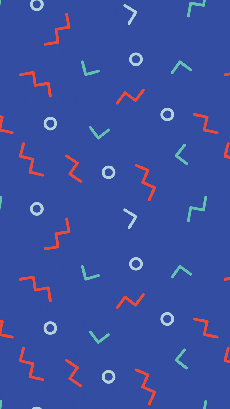 Обои синий, узор, дизайн, оберточная бумага, точка в разрешении 750x1334