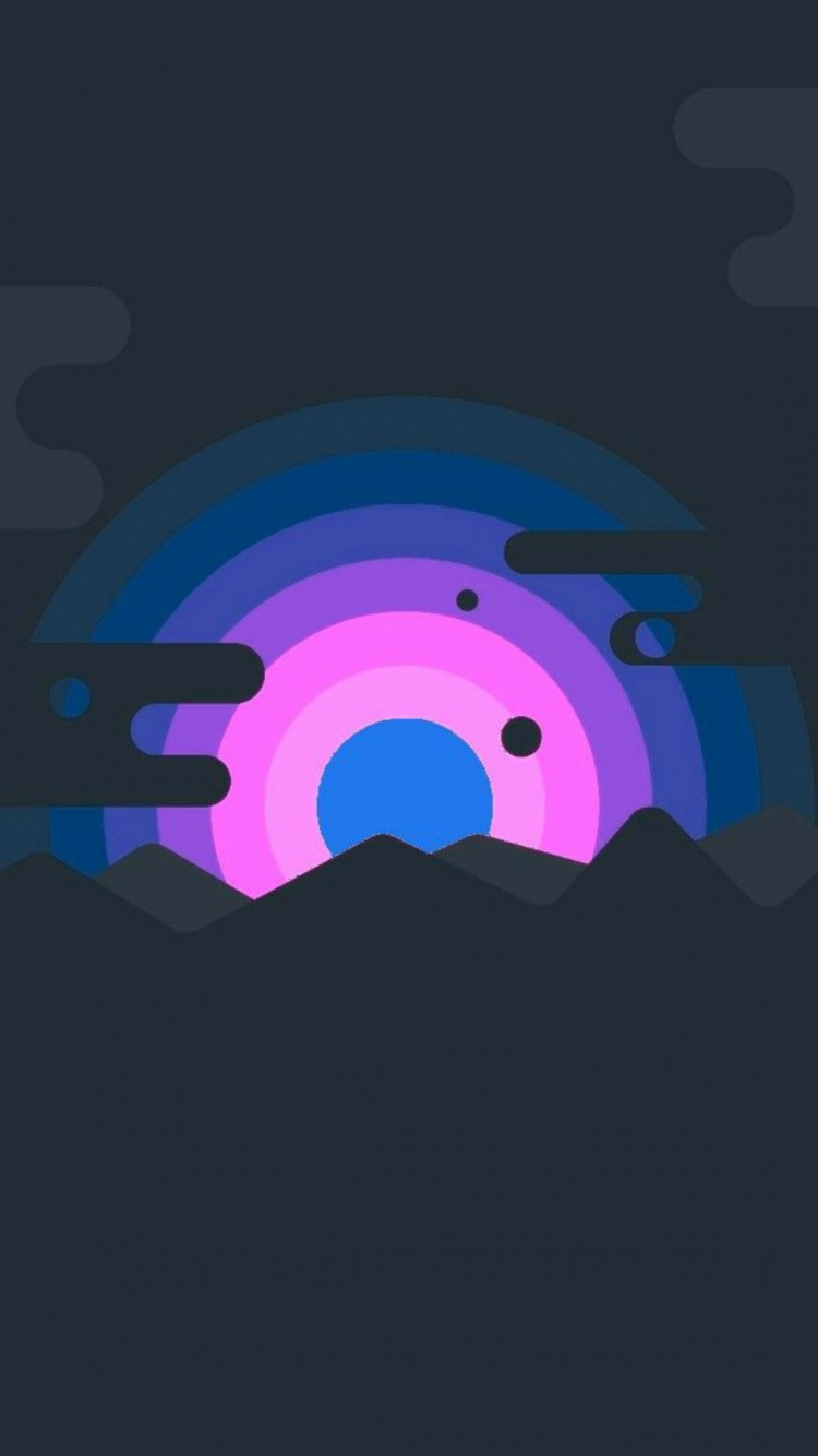 Обои минималистский профиль, минимализм, ЭНС, дизайн, арт в разрешении 750x1334