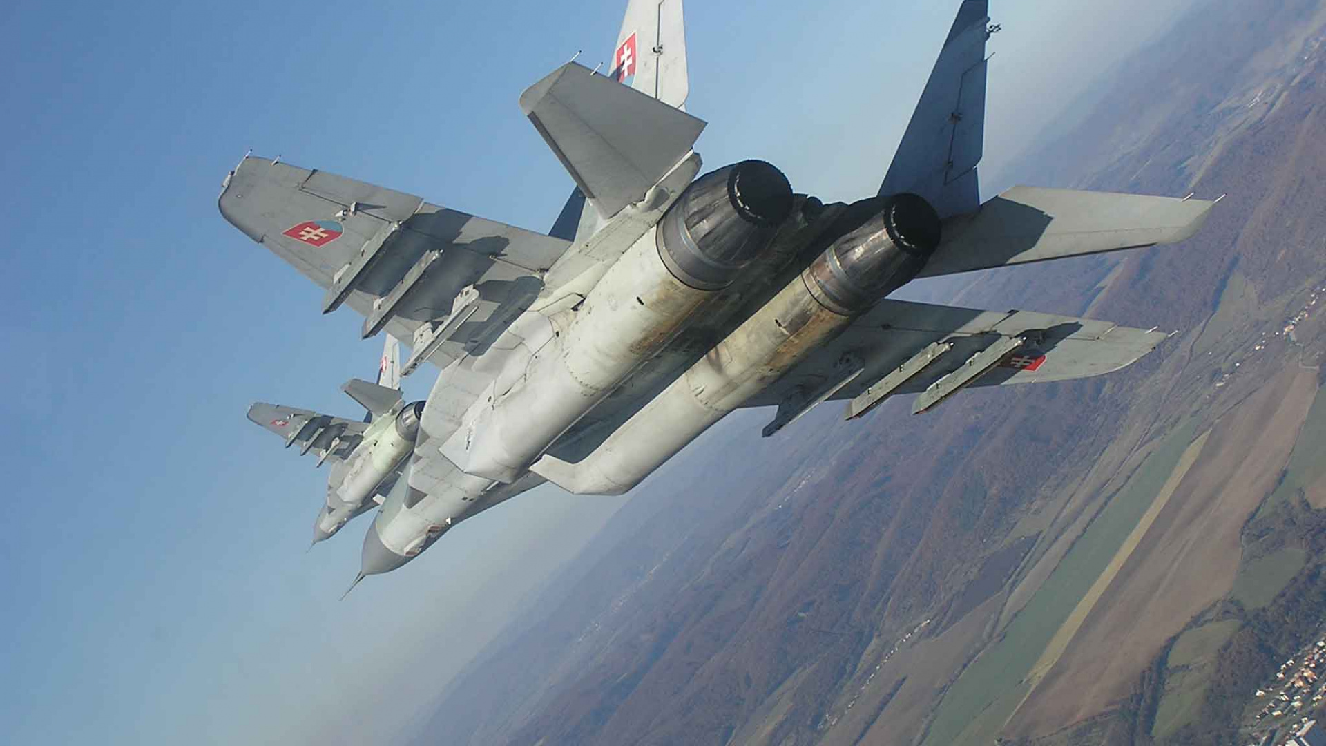 Обои военный самолет, самолет, самолеты, воздушные силы, истребительная авиация в разрешении 1920x1080