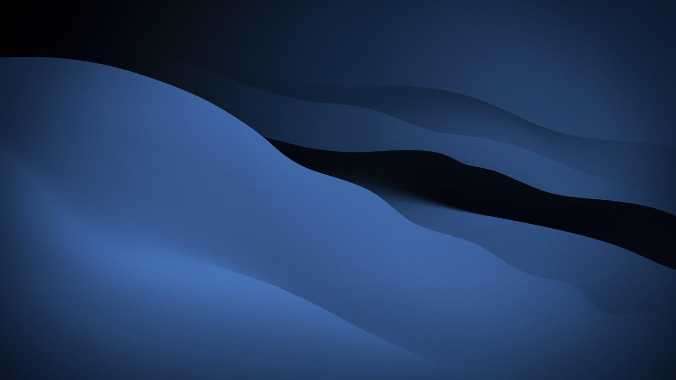 Обои ios, яблоко, тихоокеанский синий, склон, полутона и оттенки в разрешении 1366x768