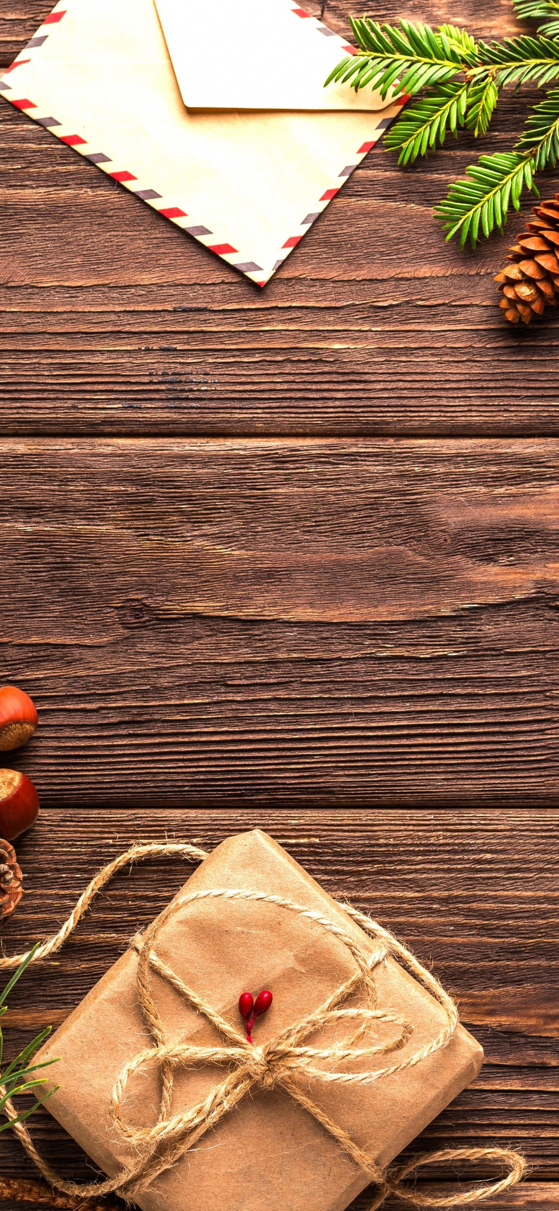 Обои праздник, Рождественский день, елка, Рождественские украшения, Новый год в разрешении 1125x2436