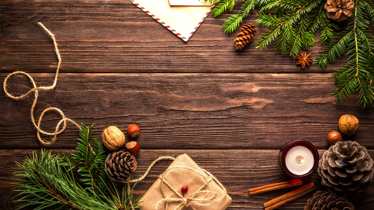 Обои праздник, Рождественский день, елка, Рождественские украшения, Новый год в разрешении 1280x720