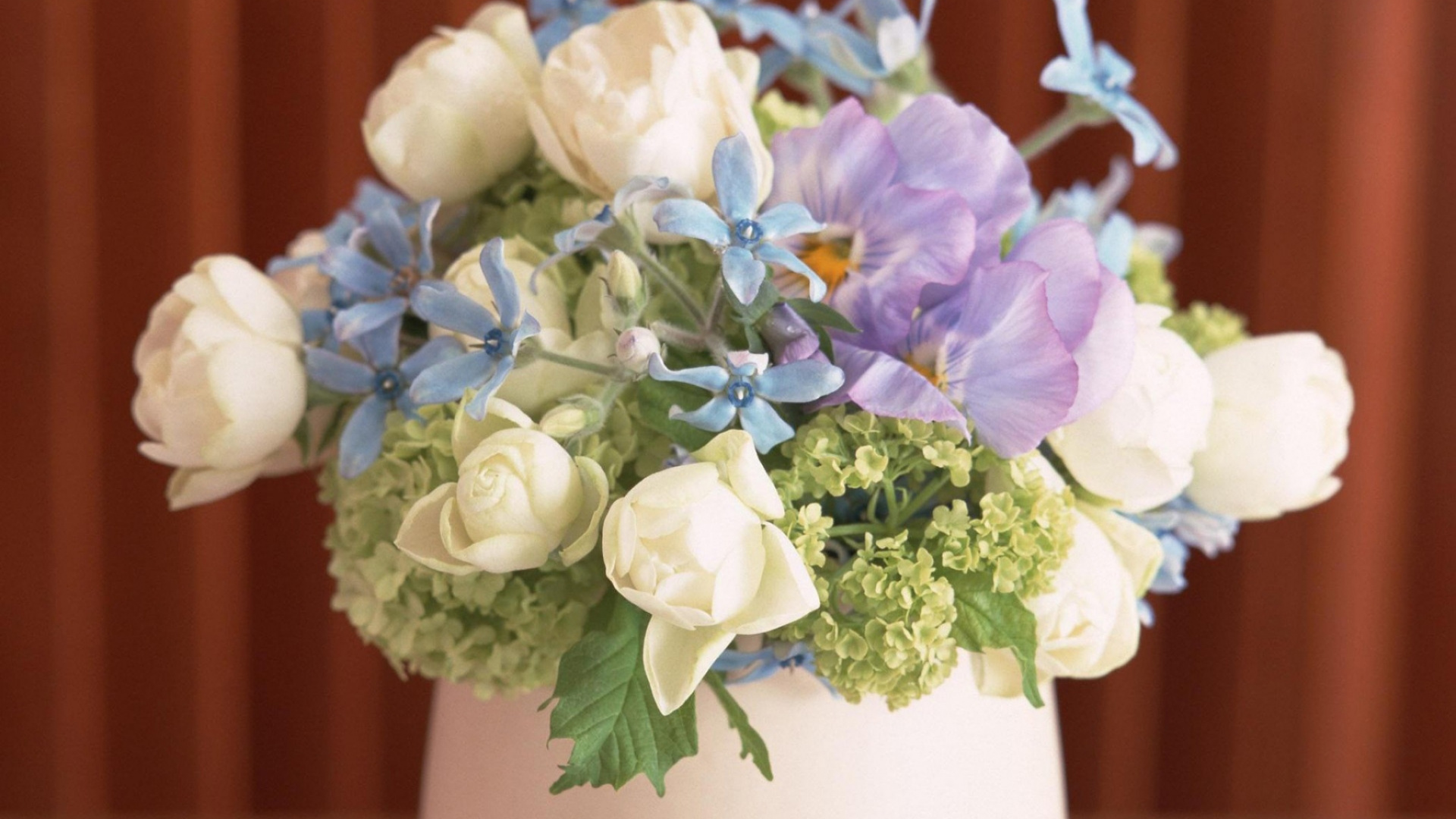 Обои цветочный букет, срезанные цветы, цветочный дизайн, флористики, флористика в разрешении 1920x1080