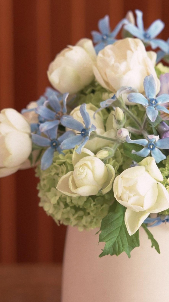 Обои цветочный букет, срезанные цветы, цветочный дизайн, флористики, флористика в разрешении 720x1280