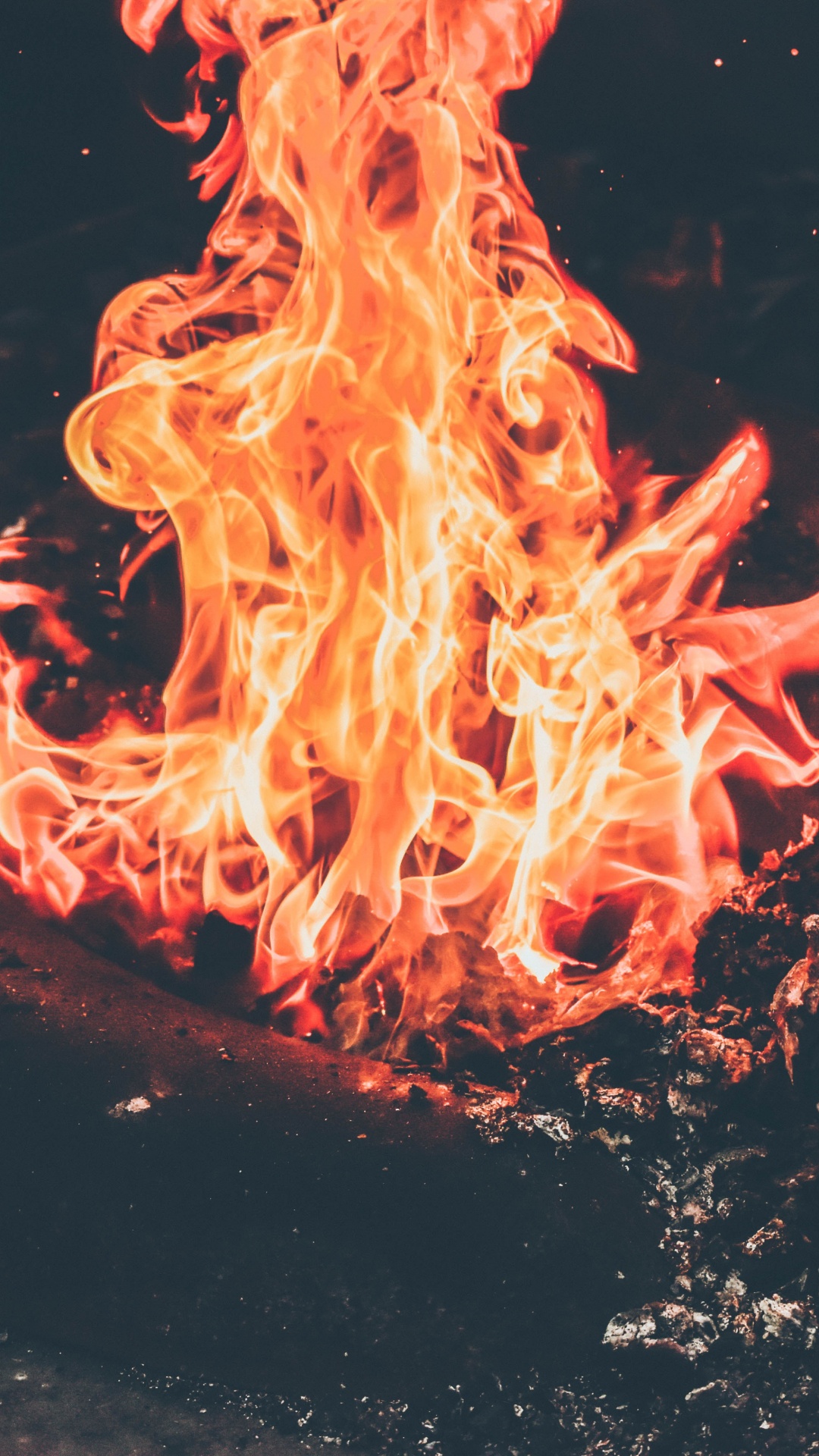 Обои пламя, огонь, тепло, вода, событие в разрешении 1080x1920