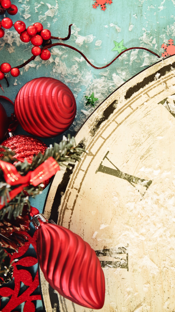 Обои Новый год, Рождественский день, канун Нового года, рождественский орнамент, праздник в разрешении 720x1280