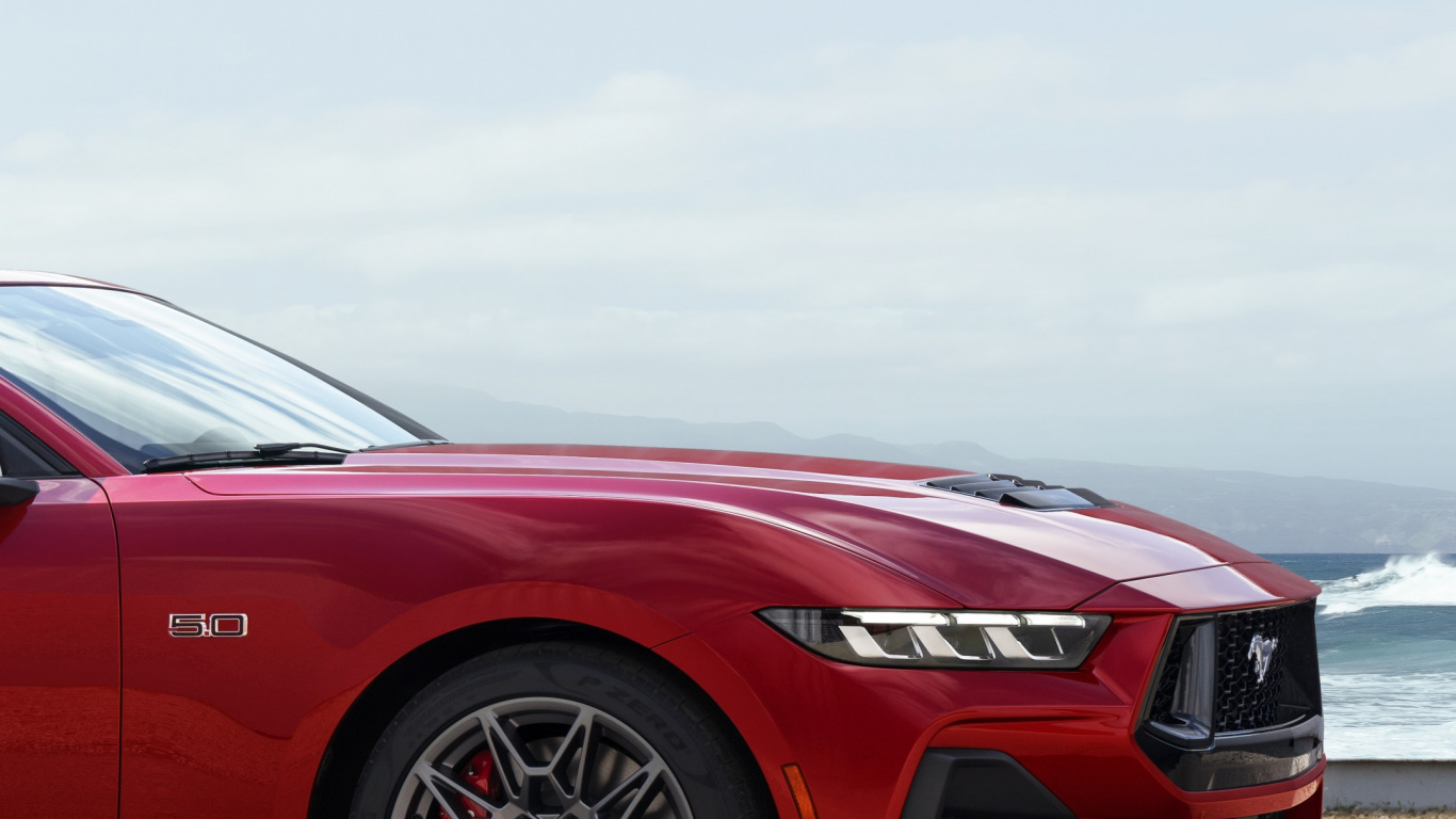 Обои мустанг 2024, легковые автомобили, ford, спорткар, компания Ford в разрешении 1366x768