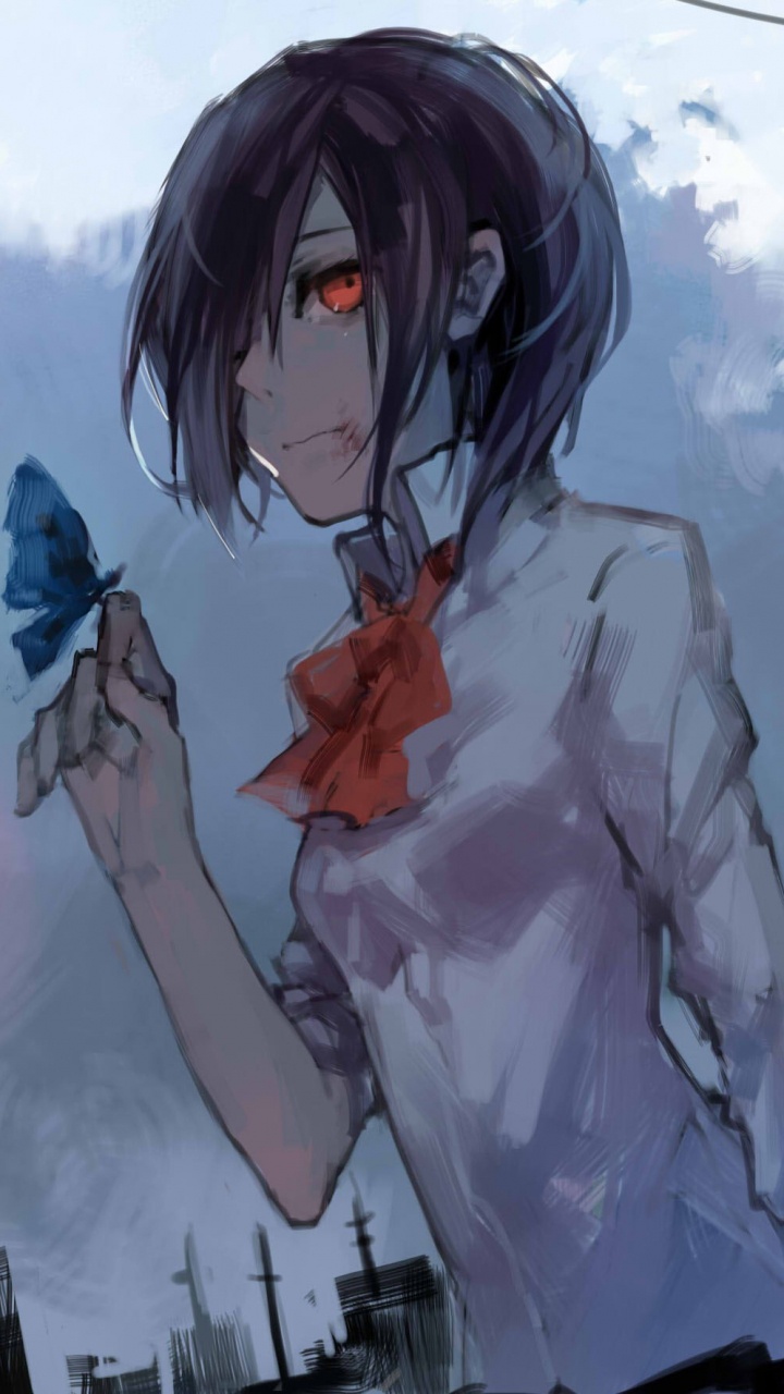 Обои Токио вурдалак, аниме, небо, вымышленный персонаж, вурдалак в разрешении 720x1280