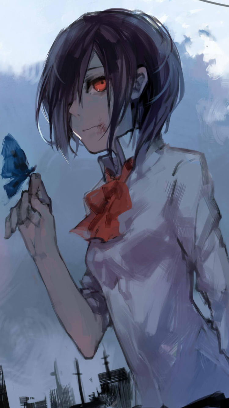 Обои Токио вурдалак, аниме, небо, вымышленный персонаж, вурдалак в разрешении 750x1334