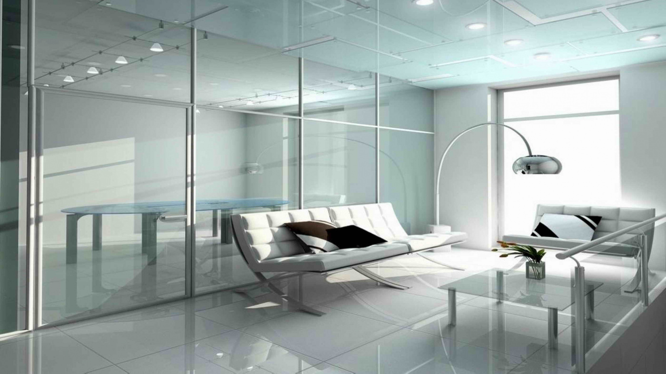 Обои дизайн, спальня, дизайн интерьера, комната, потолок в разрешении 1366x768