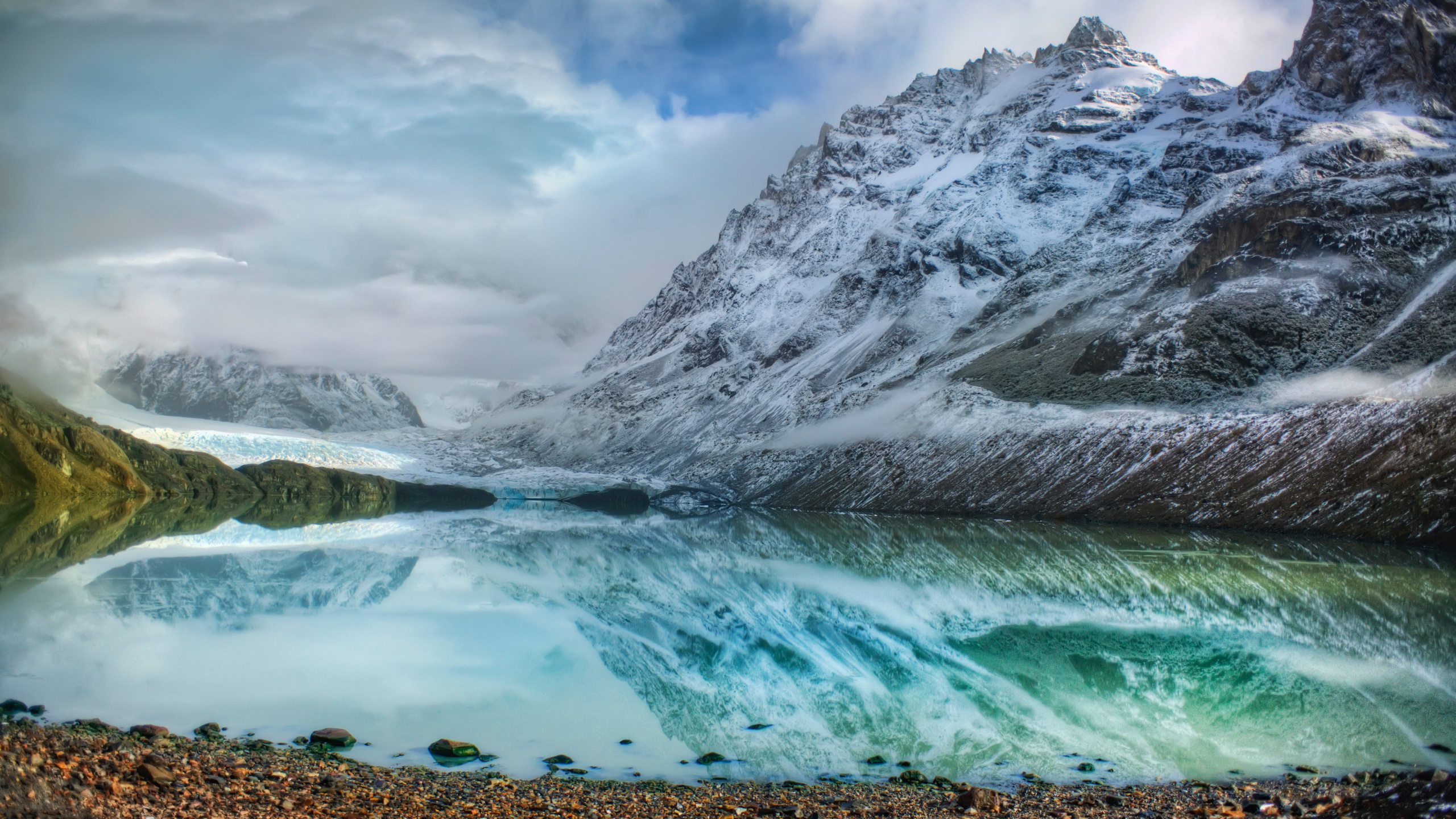 Обои Серро Торре, фитц Рой, природа, гора, вода в разрешении 2560x1440