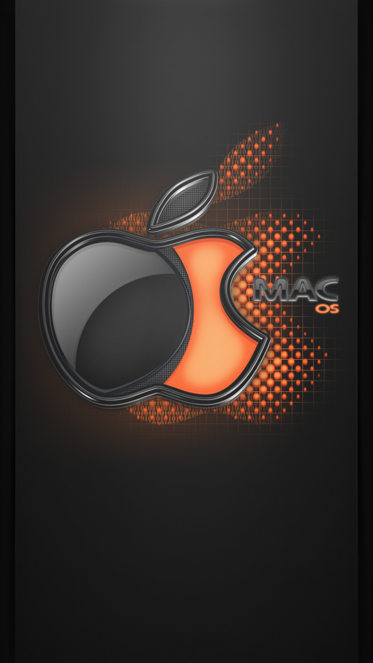 Обои яблоко, коричневый цвет, арт, звуковое оборудование, полутона и оттенки в разрешении 750x1334