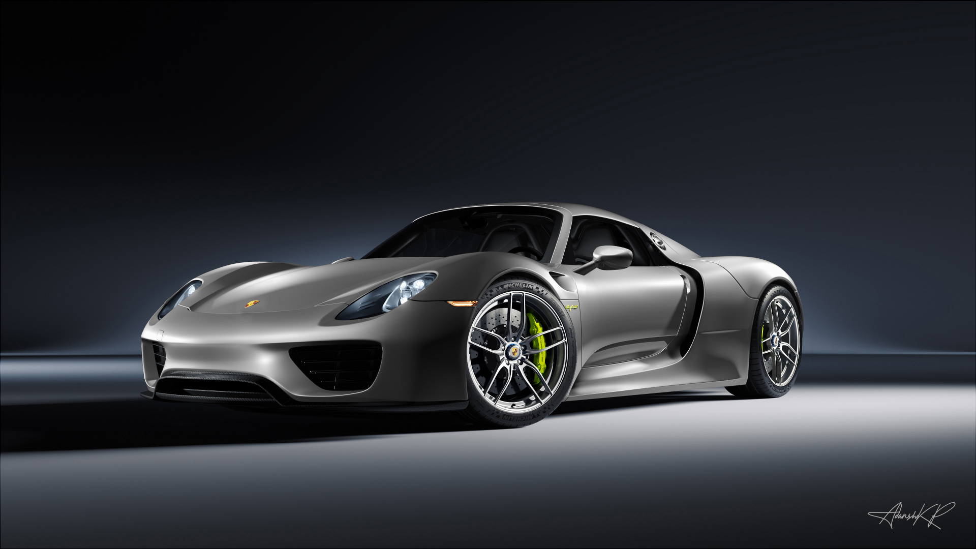 Обои Порше, спорткар, авто, суперкар, Порше 918 в разрешении 1920x1080