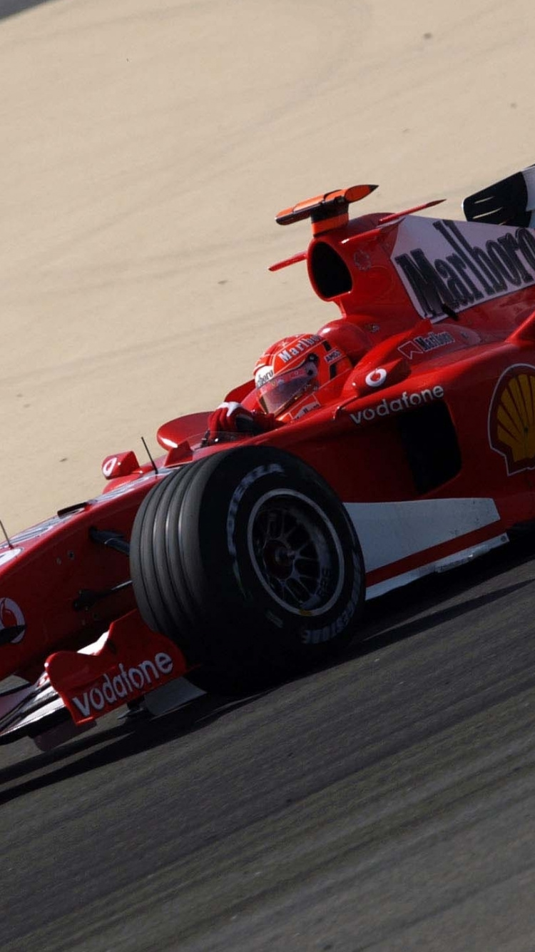 Обои Феррари F2005, Формула 1, формула один автомобиль, скудерия Феррари, авто в разрешении 750x1334