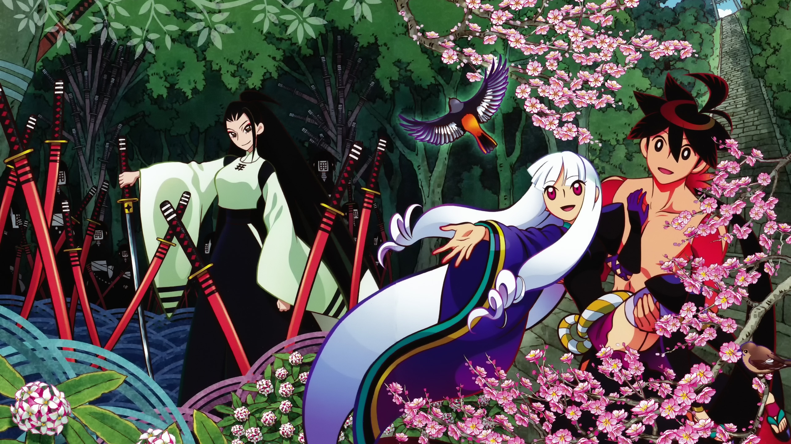 Обои иллюстрация, весна, Флора, дерево в разрешении 2560x1440