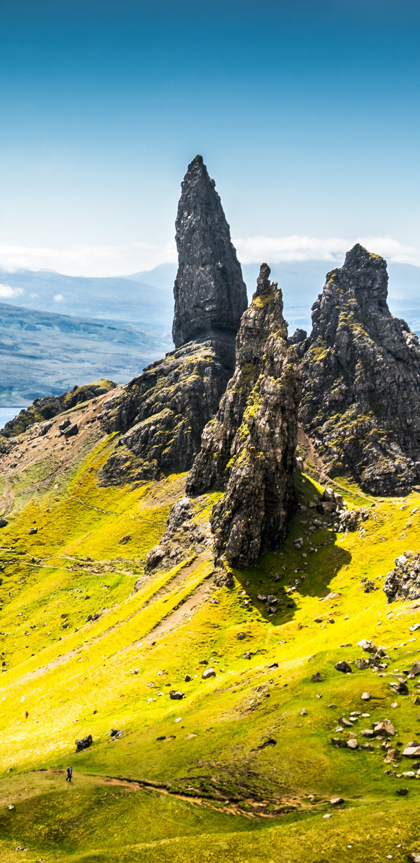 Обои Старик Сторр, Сторр, горный рельеф, гора, нагорье в разрешении 1440x2960