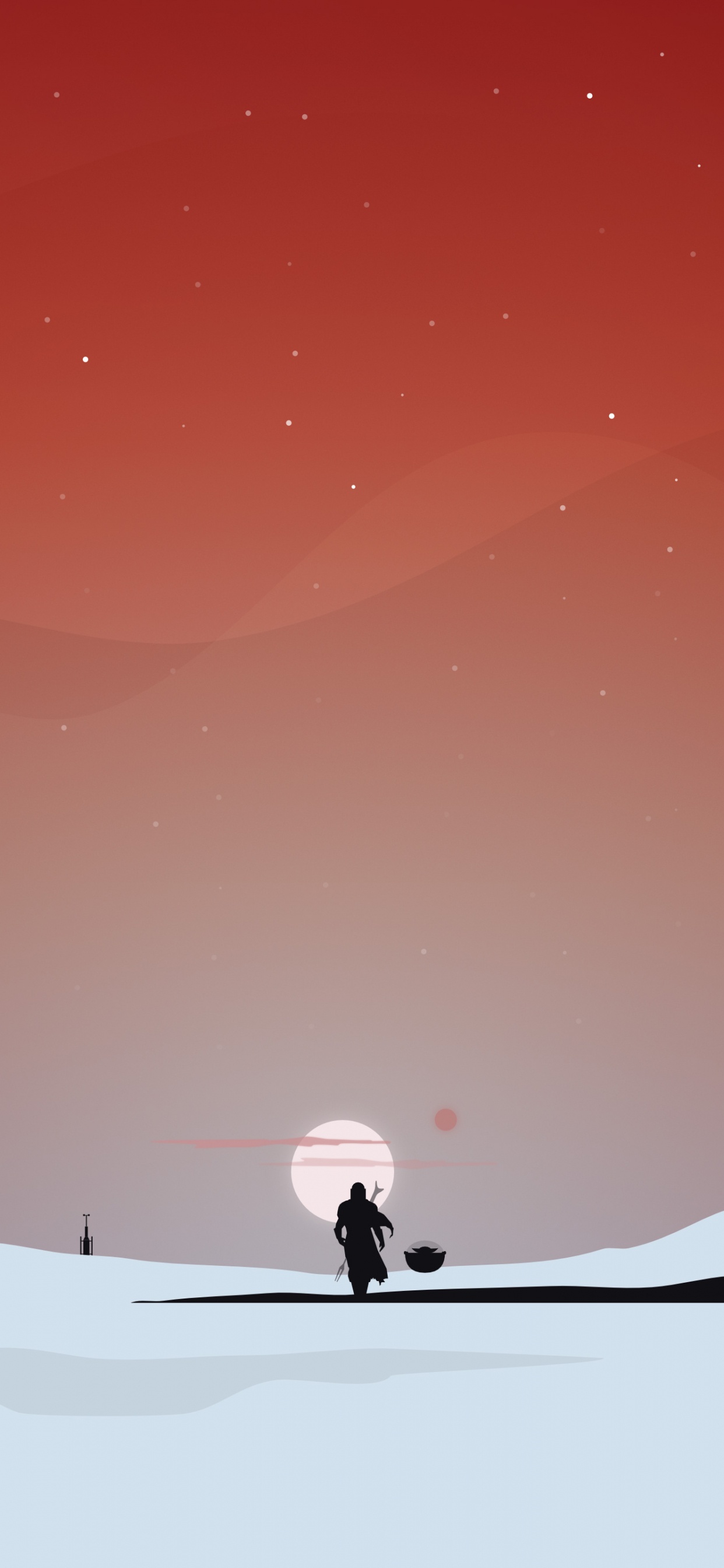 Обои атмосфера, телевидение, окружающая среда, иллюстрация, красный цвет в разрешении 1242x2688