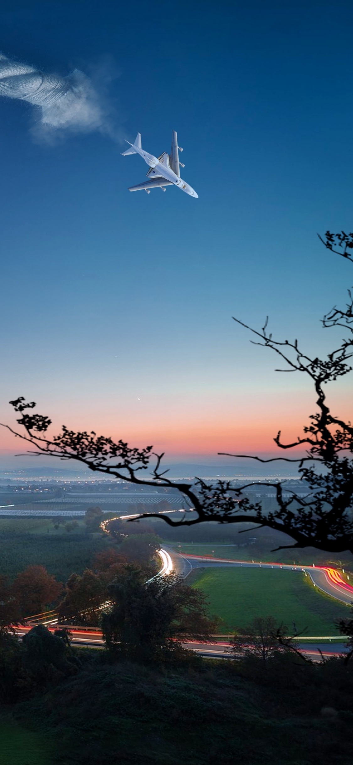 Обои природа, природный ландшафт, атмосфера, облако, пейзаж в разрешении 1125x2436