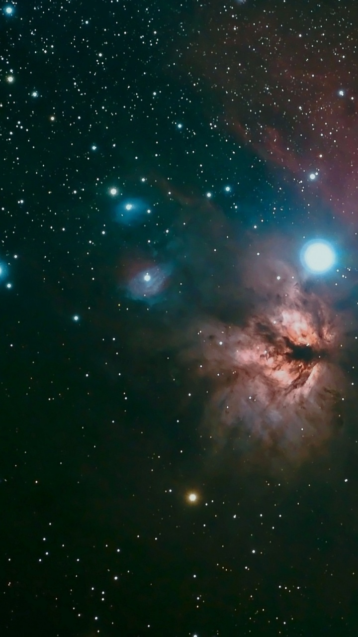 Обои туманность, Астрономия, Галактика, астрономический объект, космическое пространство в разрешении 720x1280