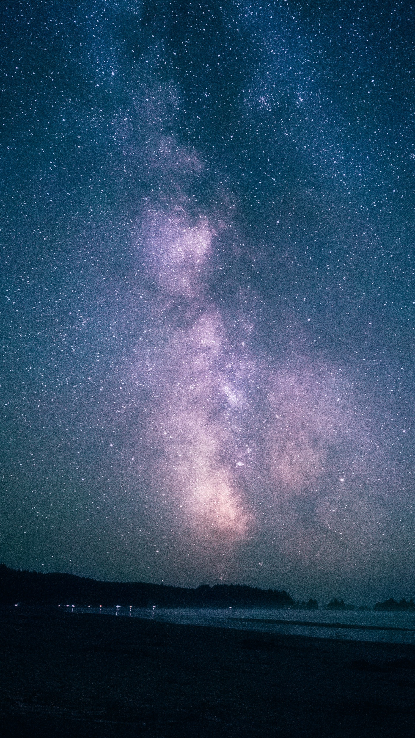 Обои Млечный Путь, ночное небо, ночь, атмосфера, звезда в разрешении 1440x2560