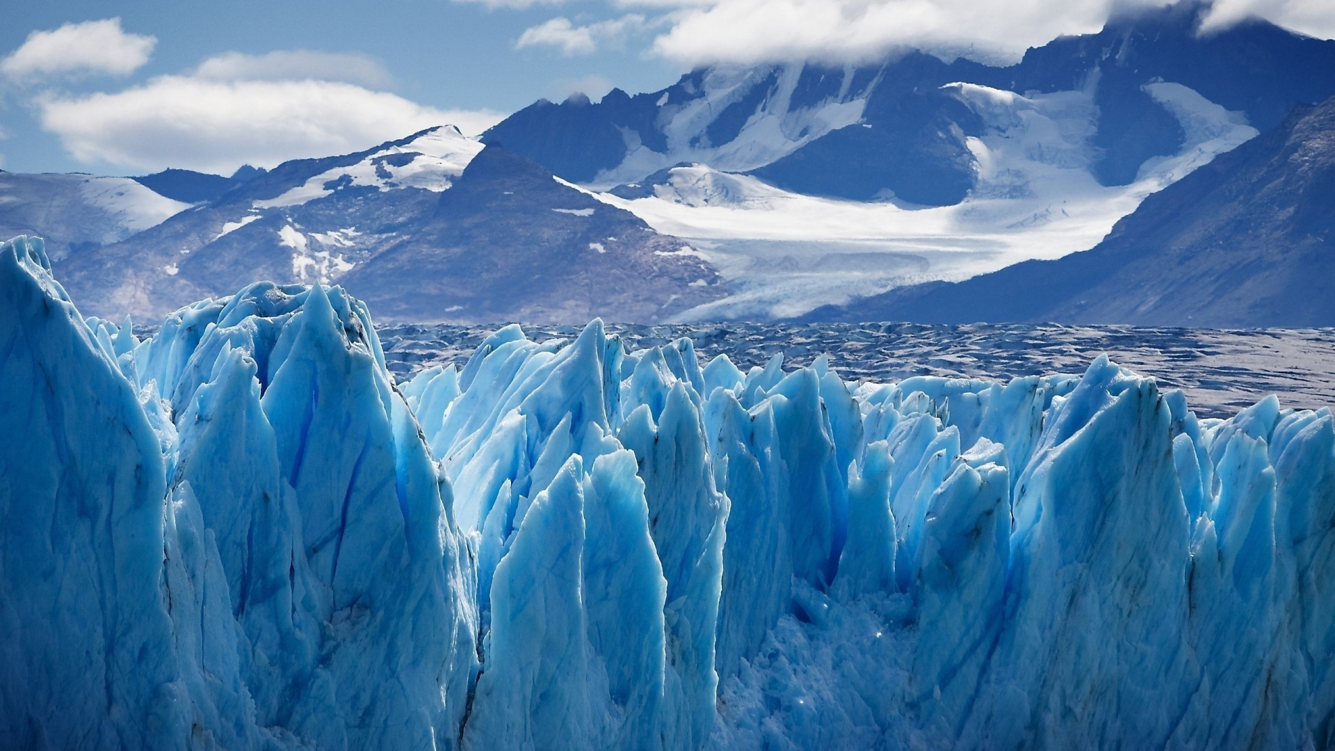 Обои ледник, лед, ледяная форма, полярные льды, айсберг в разрешении 1920x1080