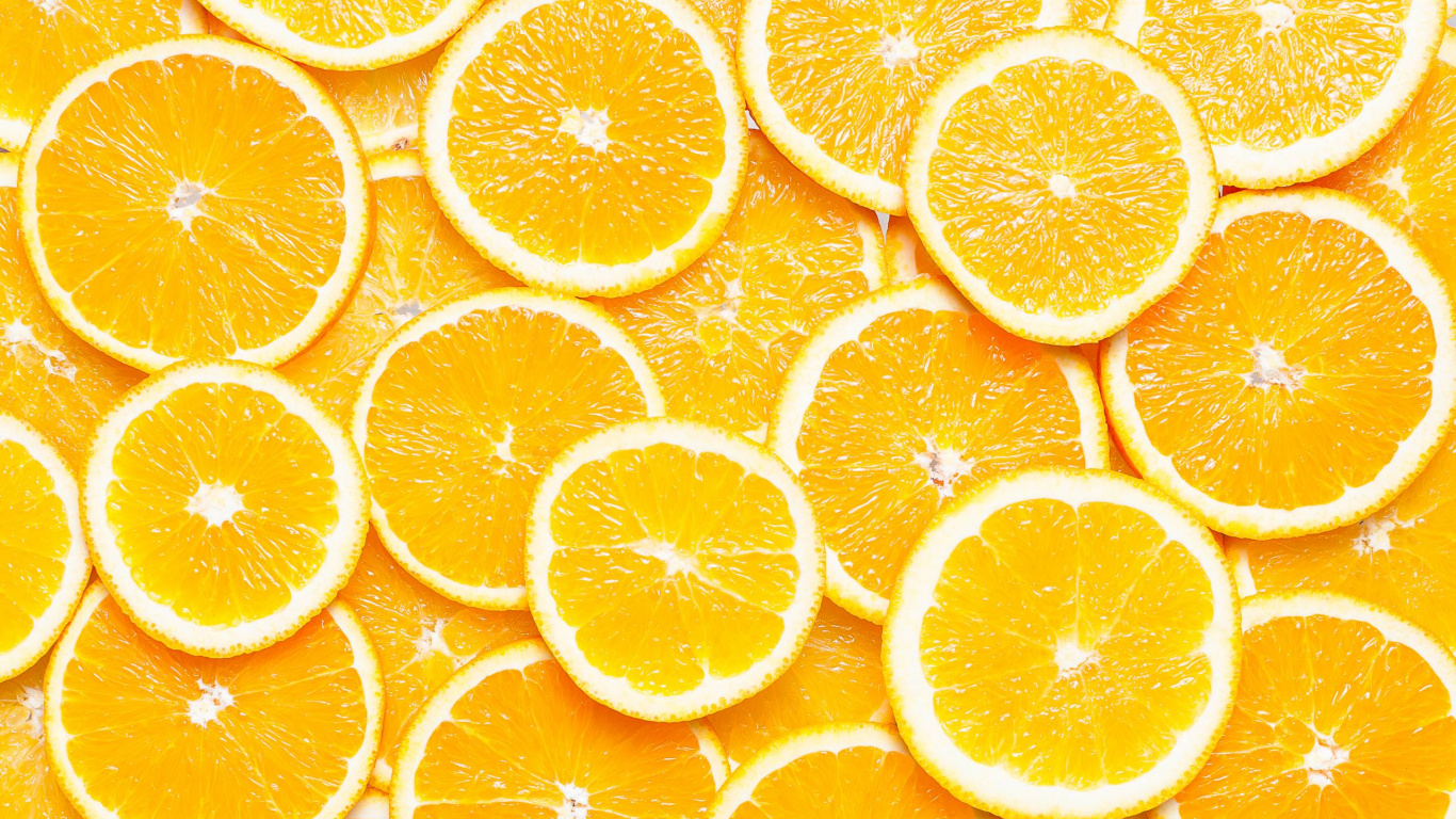 Обои Апельсин, фрукты, кожура, лимон, цитрус в разрешении 1366x768