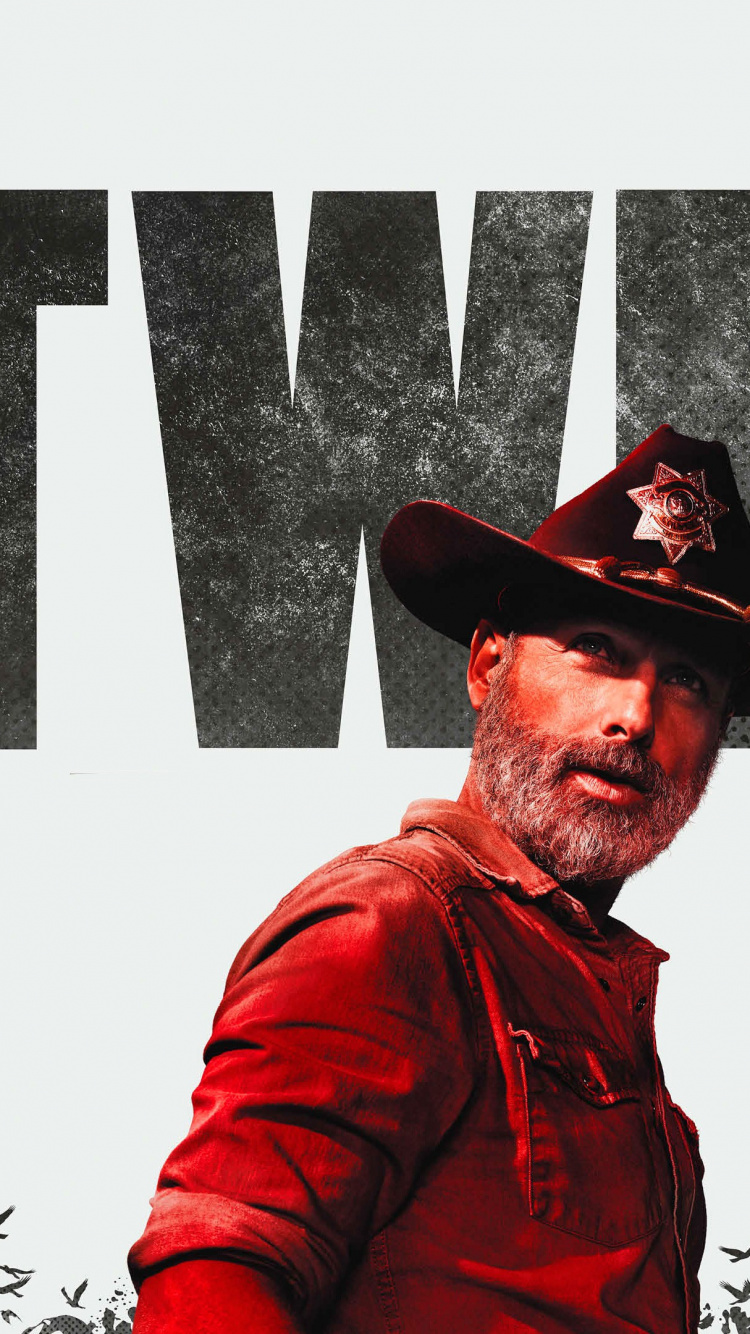 Обои Рик Граймс Walpaper, Эндрю Линкольн, Рик Граймс, Ходячие мертвецы, Ходячие Мертвецы - Сезон 9 в разрешении 750x1334