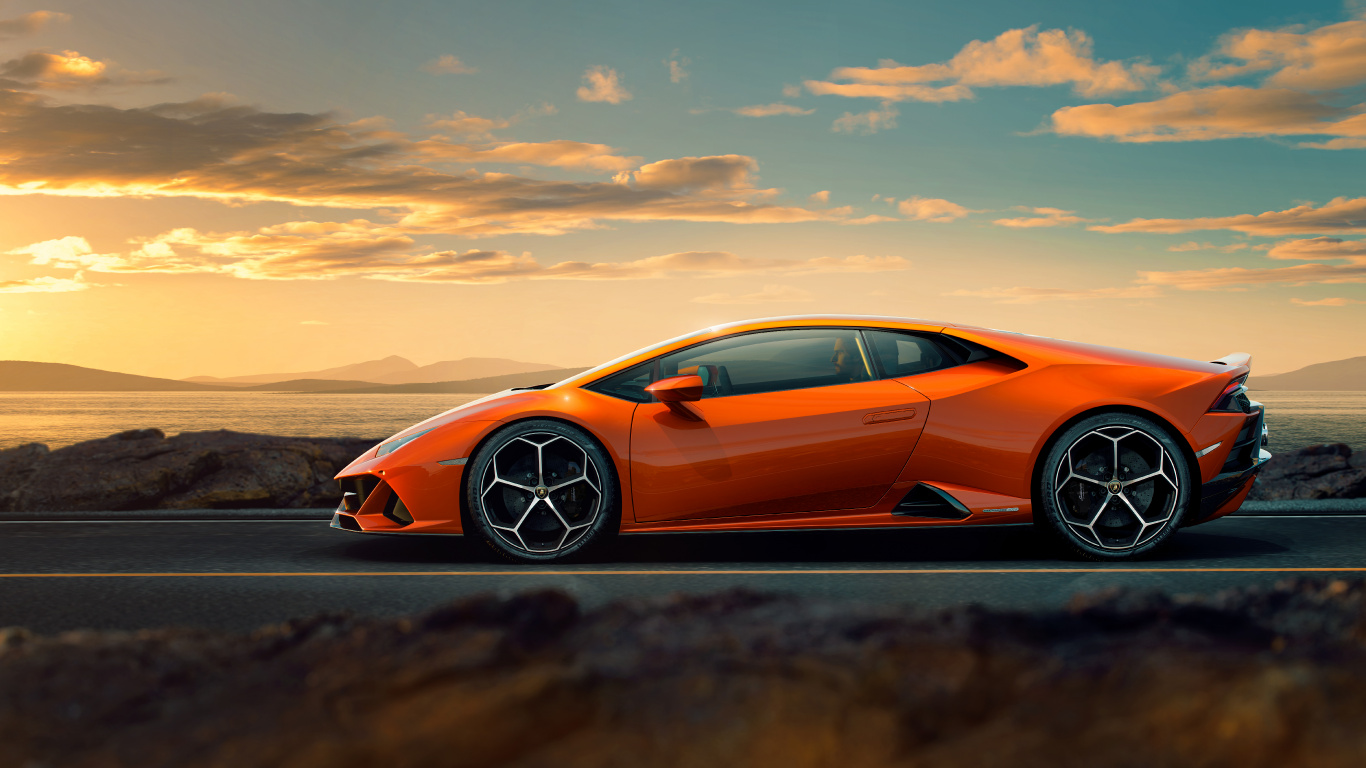 Обои Ламборджини Huracan в 2020 ево, Ламборджини, авто, суперкар, спорткар в разрешении 1366x768