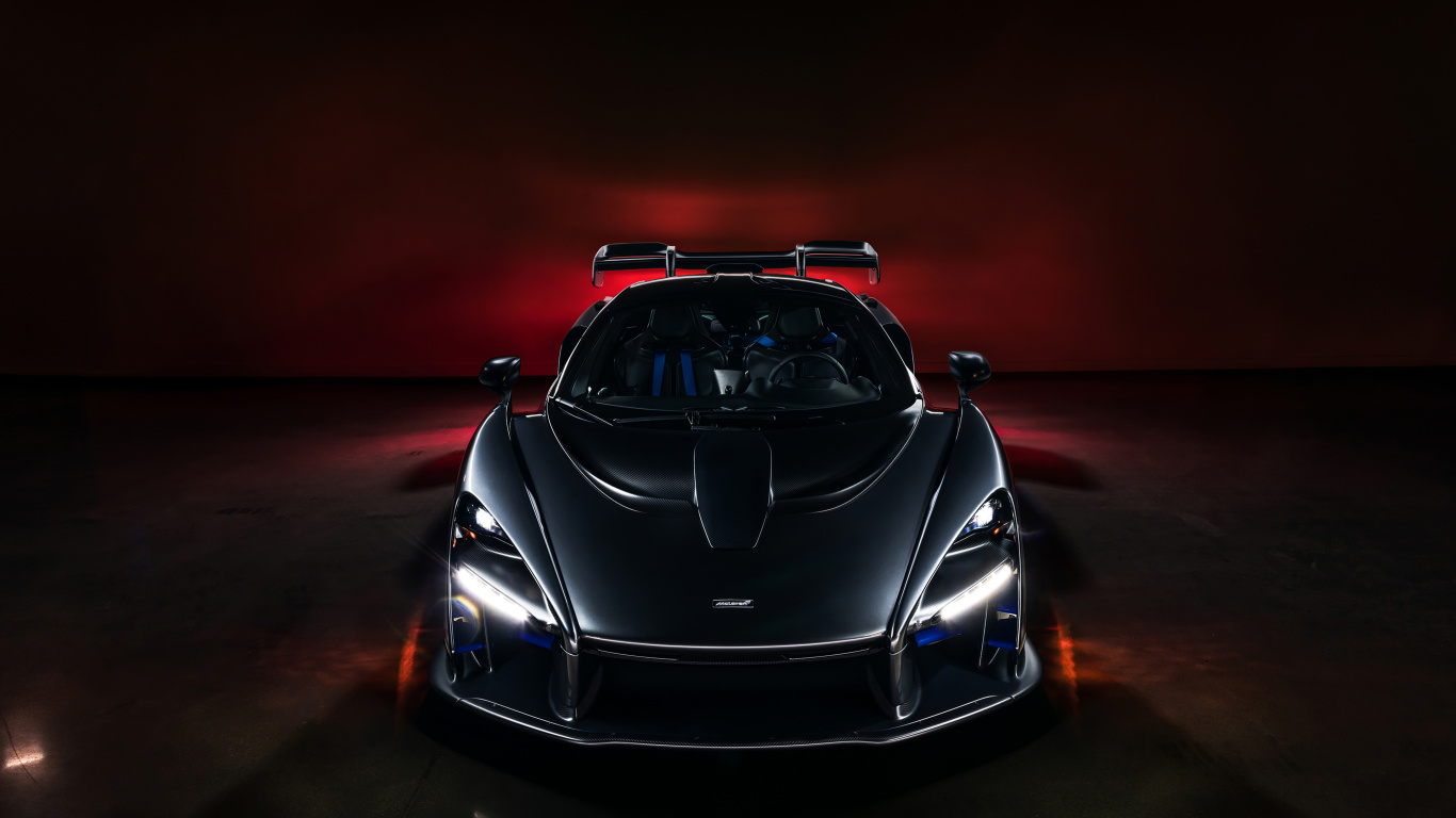 Обои суперкар, легковые автомобили, mclaren senna, Авто шоу, капюшон в разрешении 1366x768