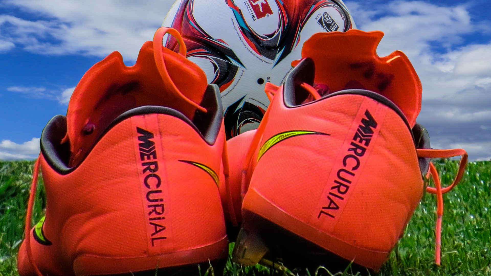 Обои футбол и сапоги, футбол загрузки, клемма, ботинок, мяч в разрешении 1920x1080