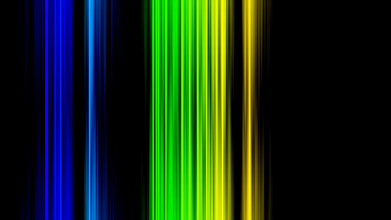Обои зеленый, желтый, свет, линия, неон в разрешении 1280x720