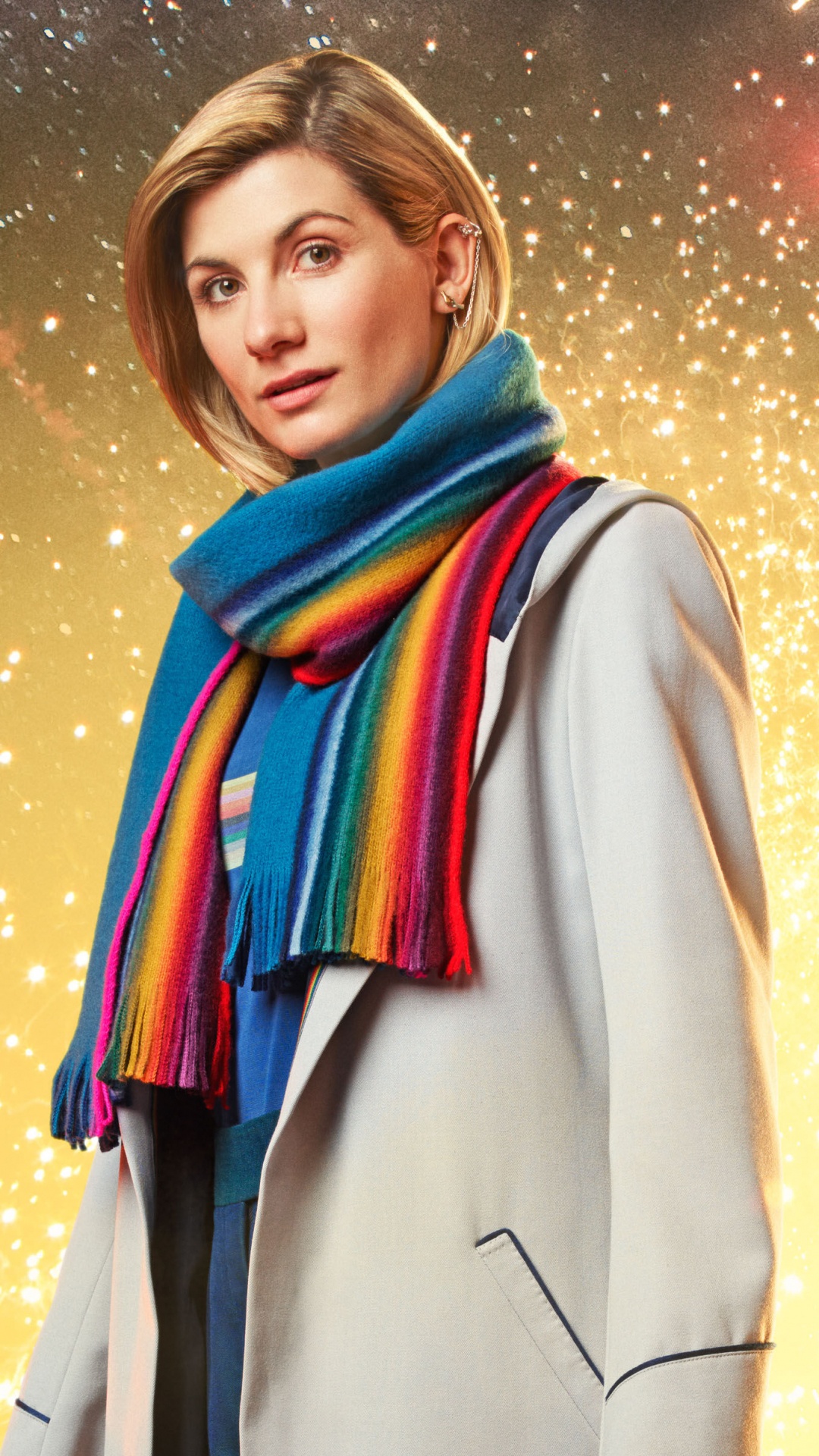 Обои Доктор Кто, Новый год, Далеков, салют, бенгальский огонь в разрешении 1080x1920