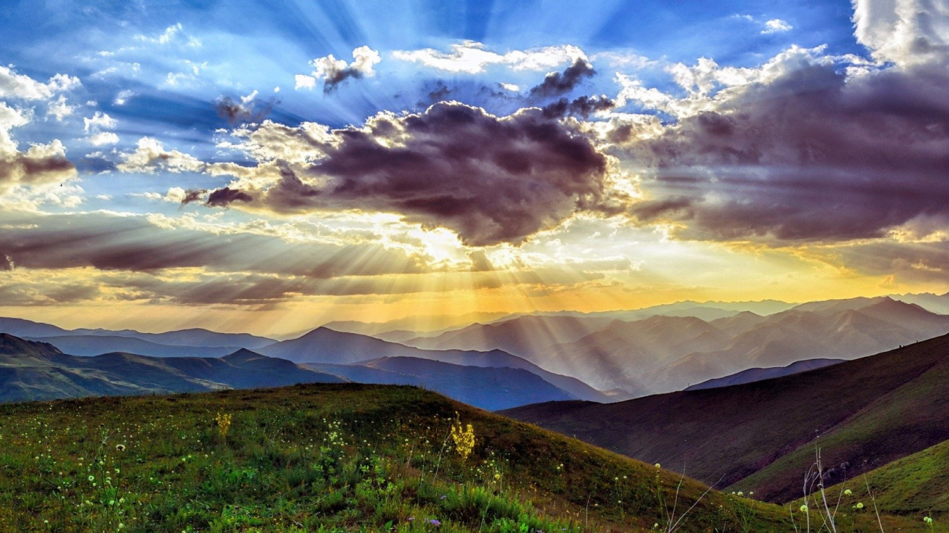 Обои выход за пределы, природа, горный рельеф, облако, природный ландшафт в разрешении 1366x768